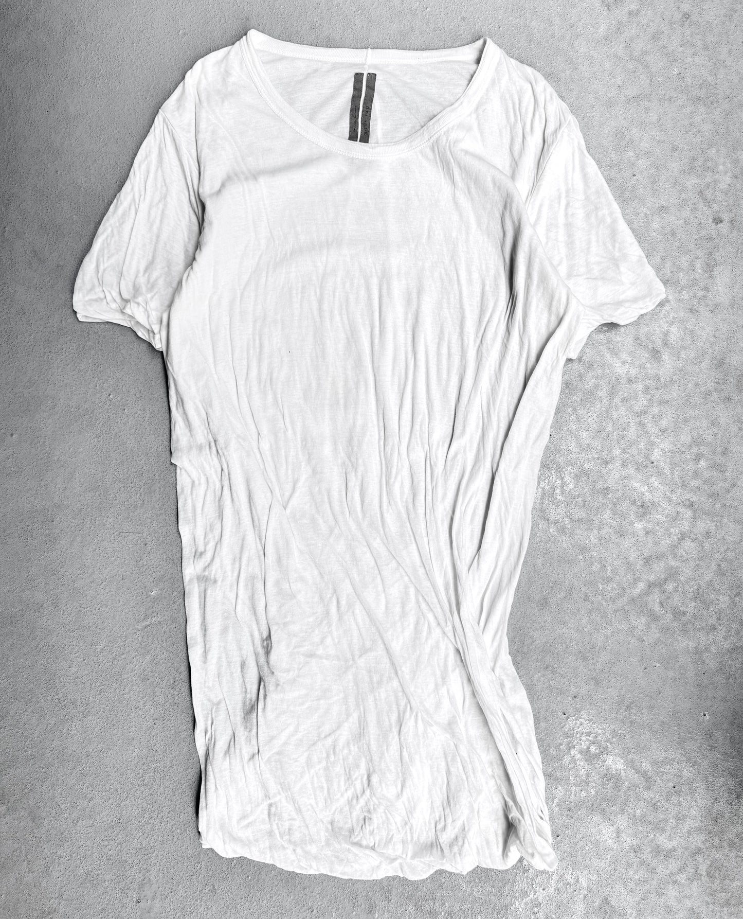 Rick Owens AW17 “GLITTER” White Double-layered T-shirt