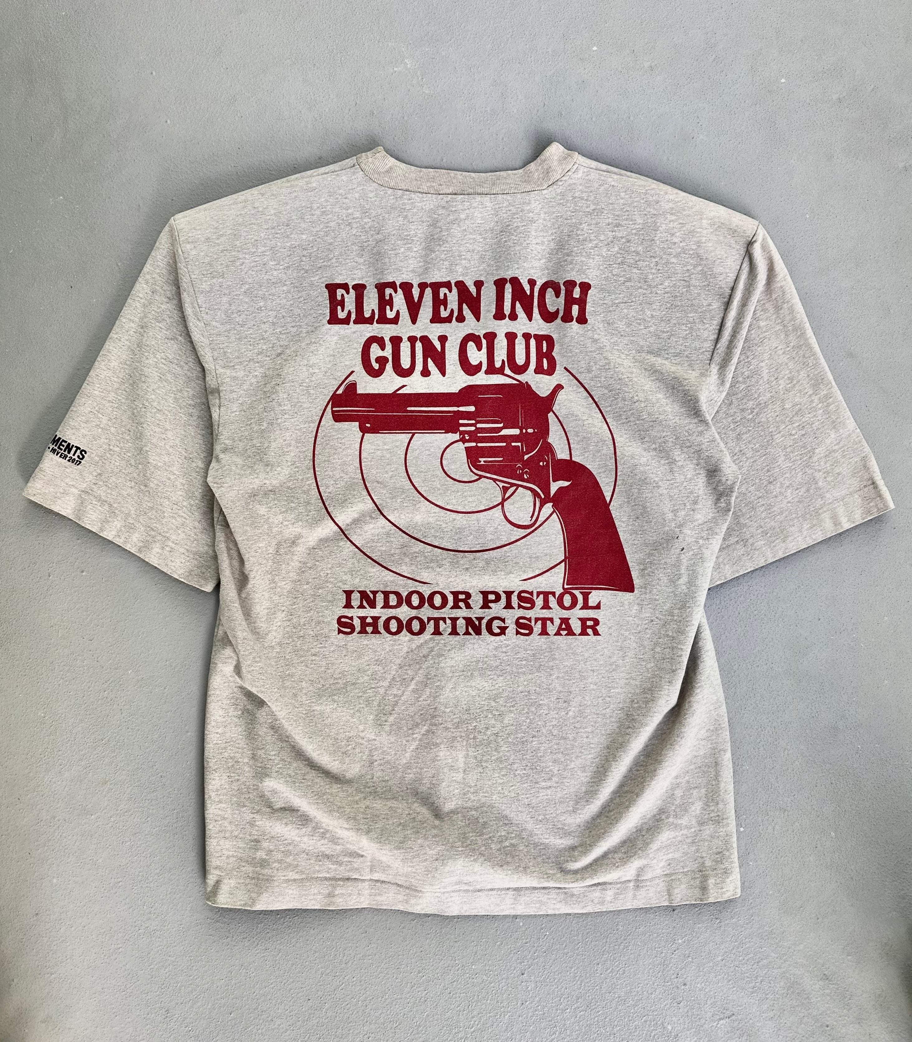 VETEMENTS AW17 “Eleven Inch Gun Club” Graphic Shoulder-Padded T