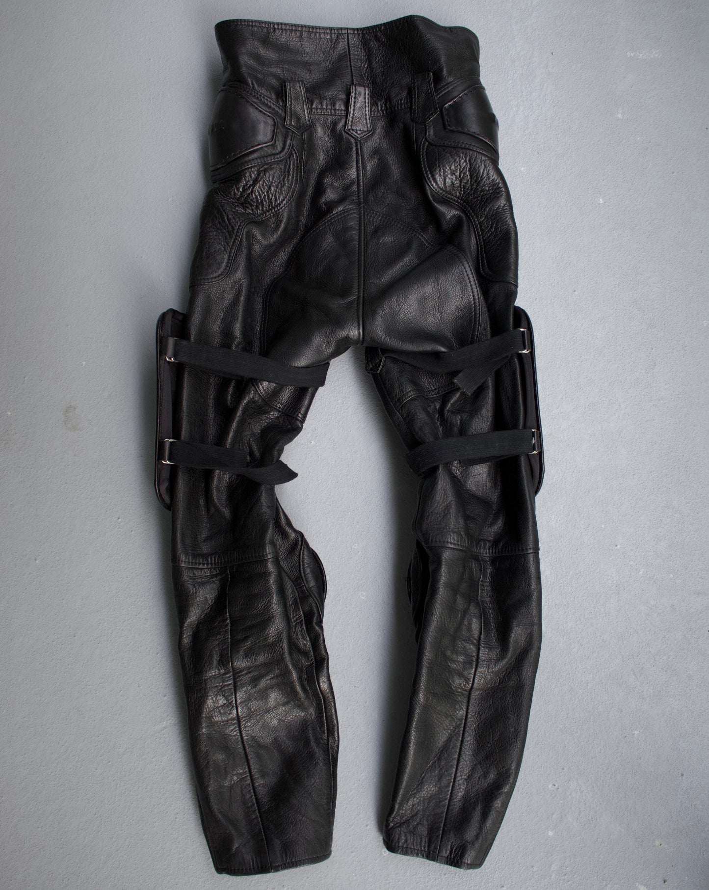 KADOYA Early 00s Padded Cowhide Motocycle Pants