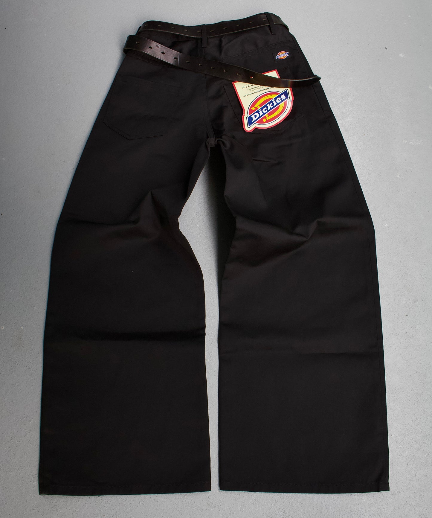 LIMI feu x DICKIES SS21 Asymmetrical Wide Leg Work Pants