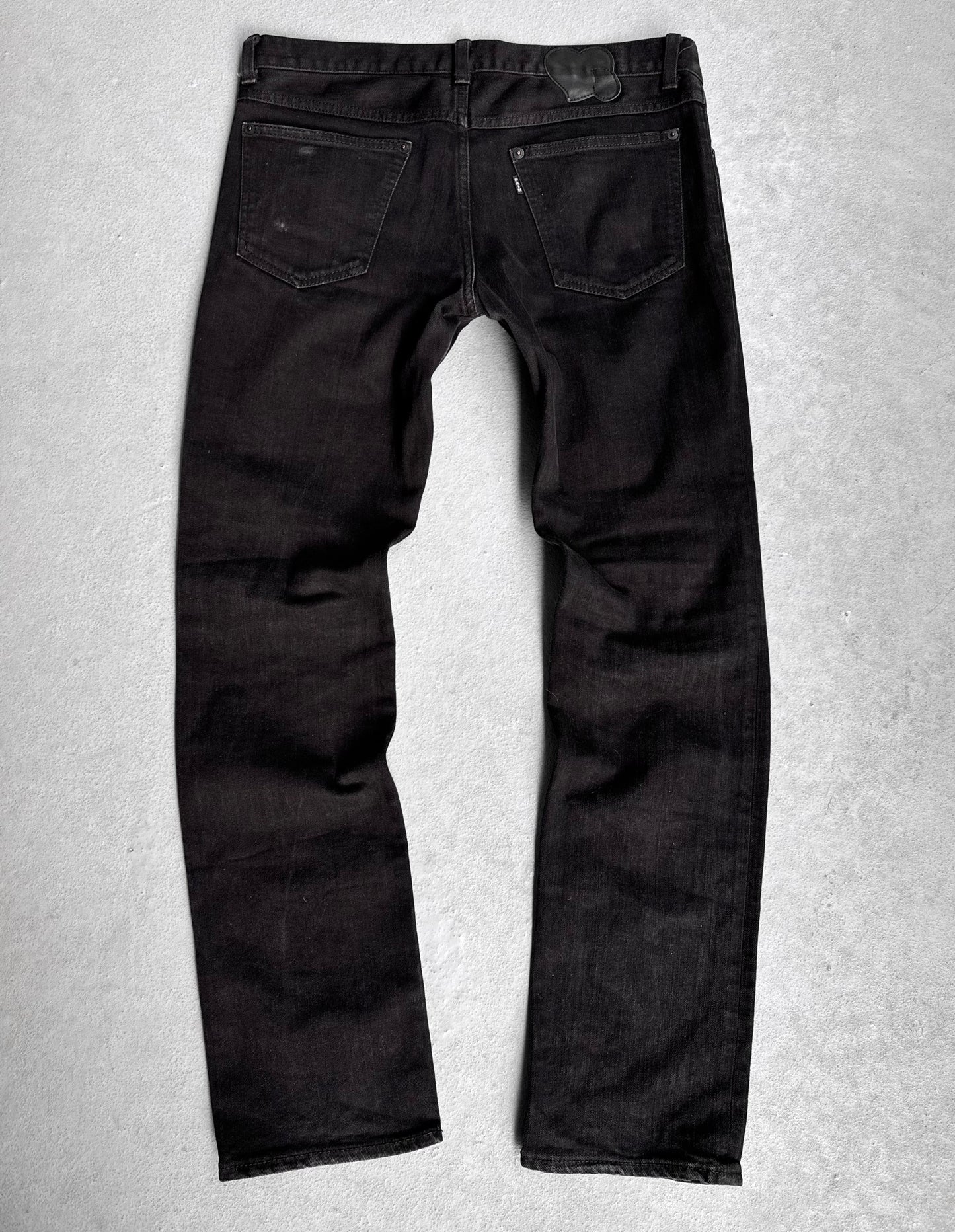 Number (N)ine AW06 “NOIR” Black Bootcut Slim-fit Denim
