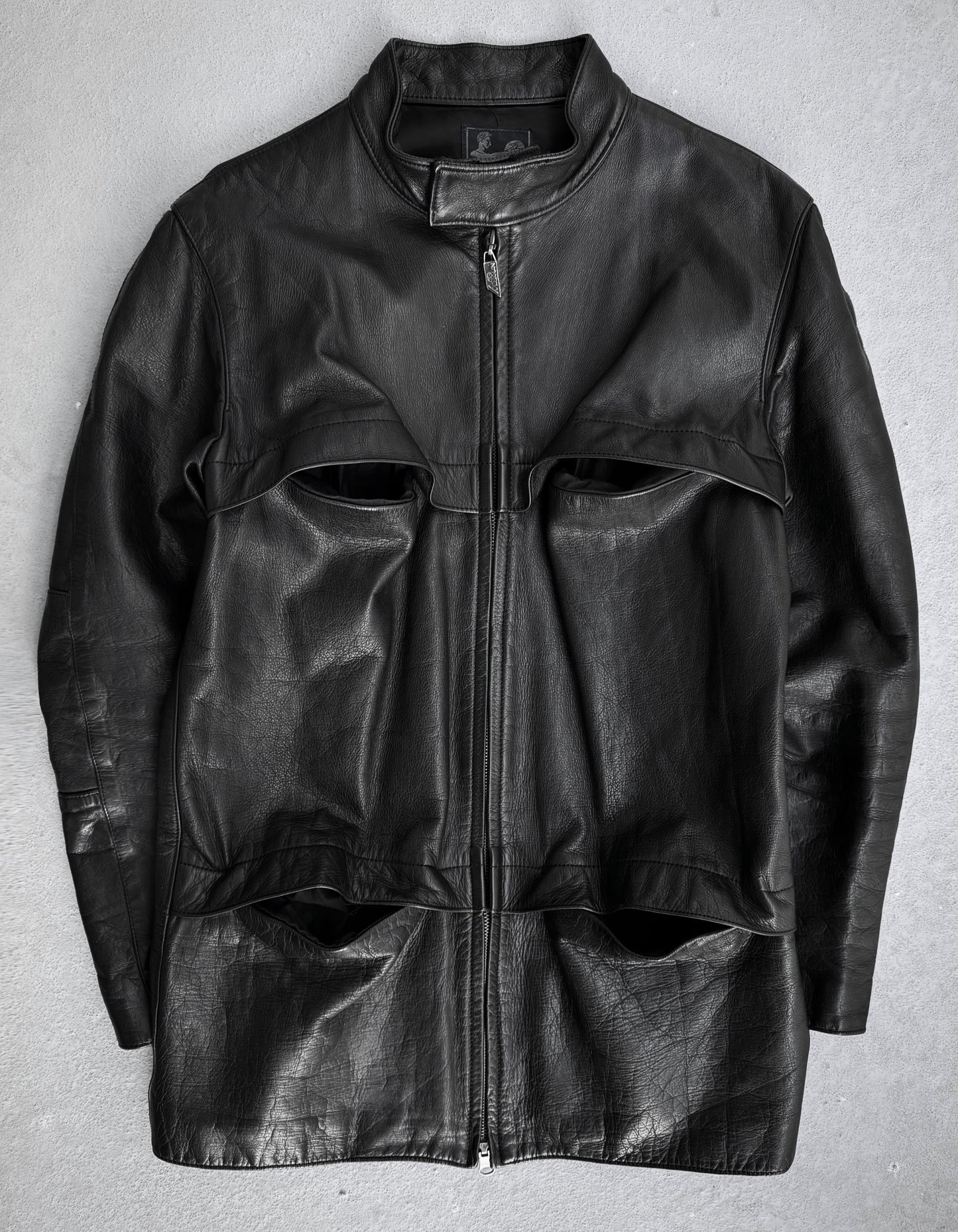 Lad Musician AW98 Multi-pockets Cow Leather Jacket