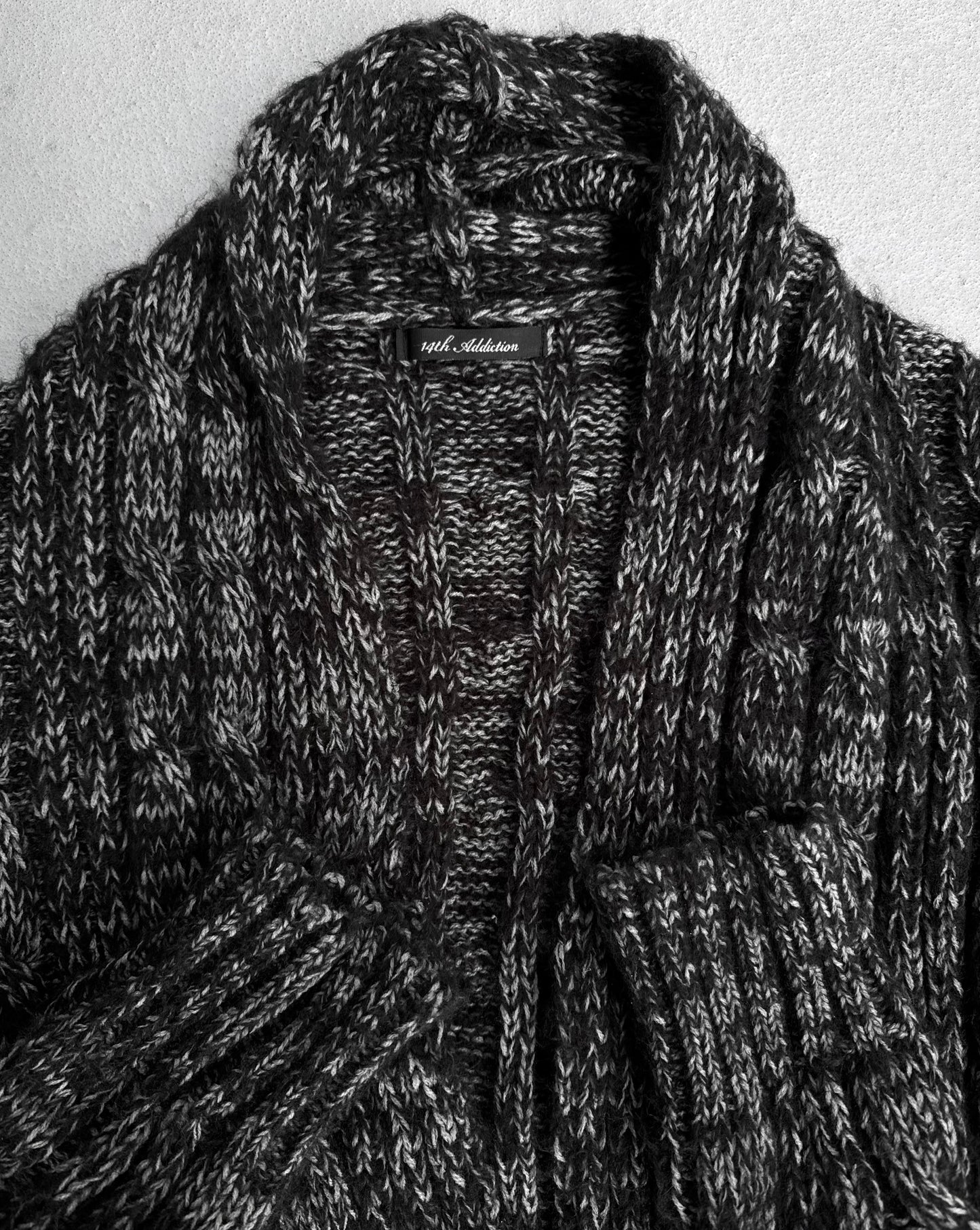 14thAddiction AW13 Mohair-blend Knitted Cardigan