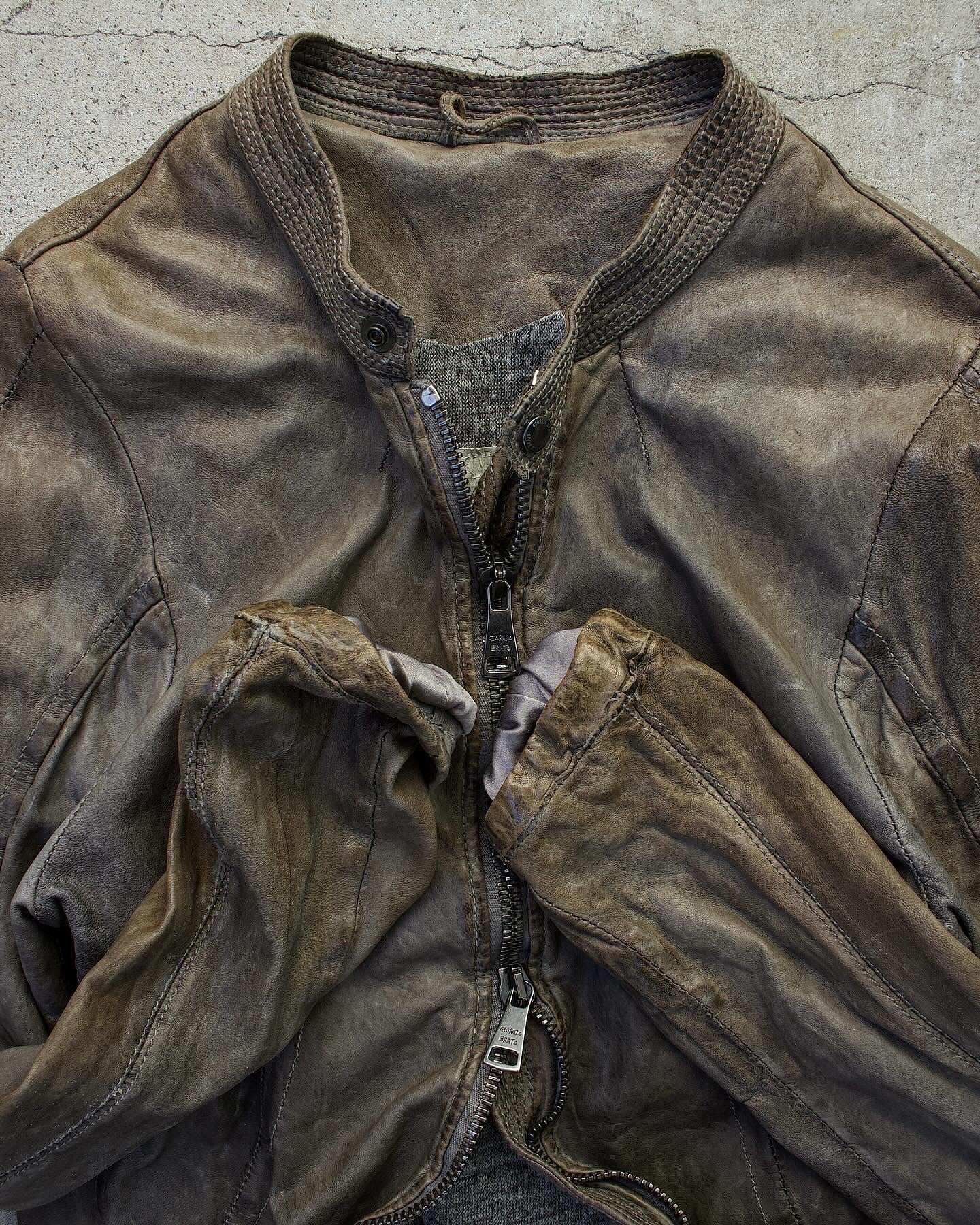 Giorgio Brato 00s Vegetable Tanned Sheep Leather Jacket