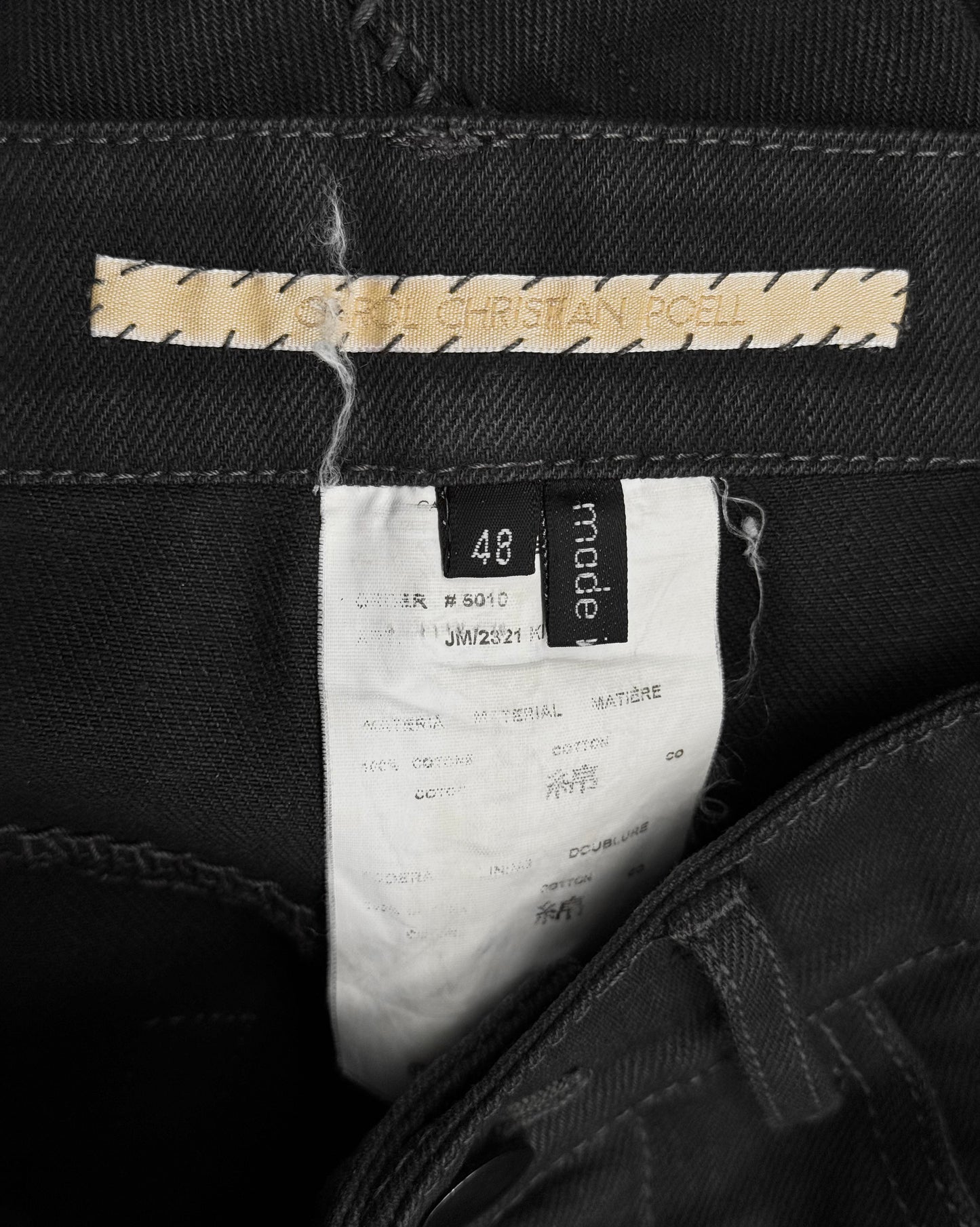 Carol Christian Poell ‘JM/2321 KIT-S’ Overlock Box Cut Denim