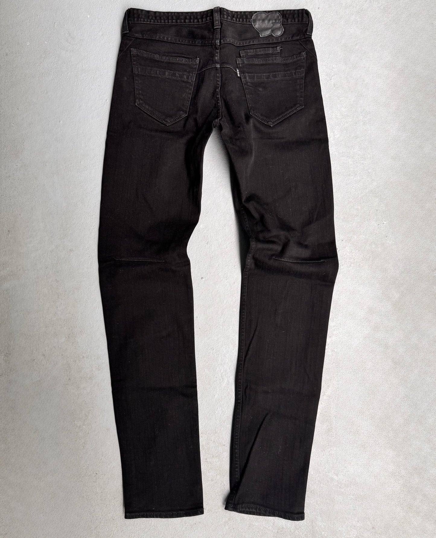 Number (N)ine AW07 “Love, God, Murder” Black Slim Bootcut Denim