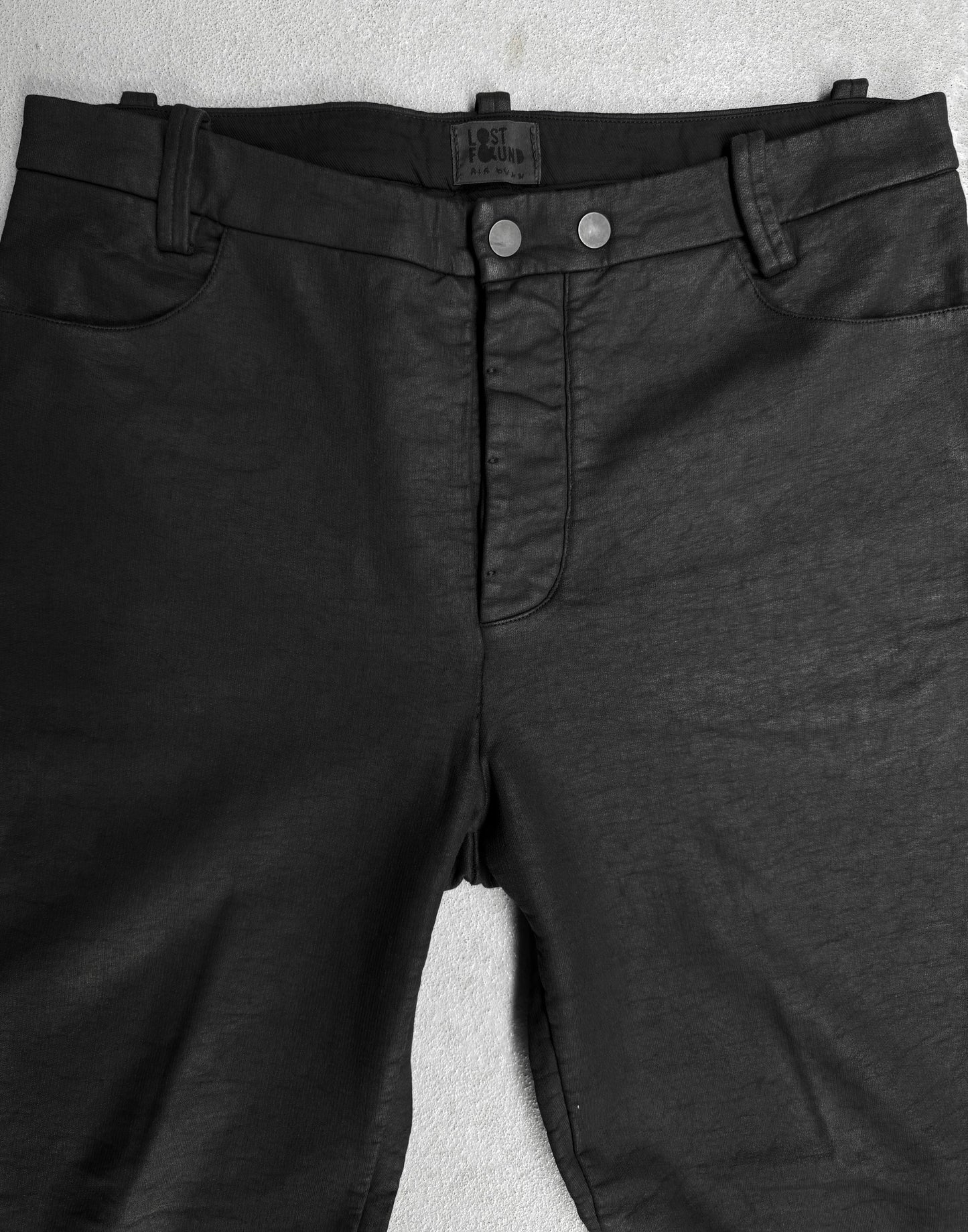 Lost & Found by Ria Dunn AW14 Waxed Cotton J-cut Pants