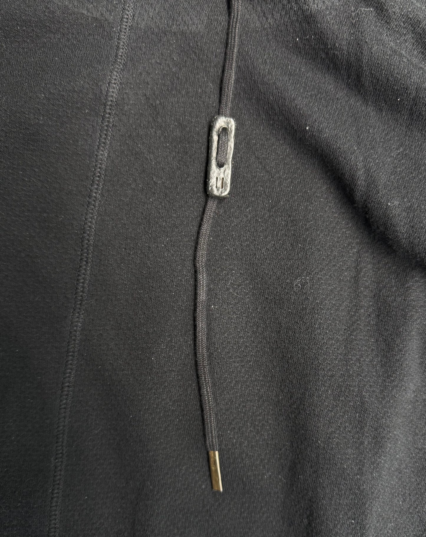 Boris Bidjan Saberi AW17 ‘LS01-FMV002’ Black Over-dyed Cotton Gauze Long-sleeves detail | DRIEW GARMENTS