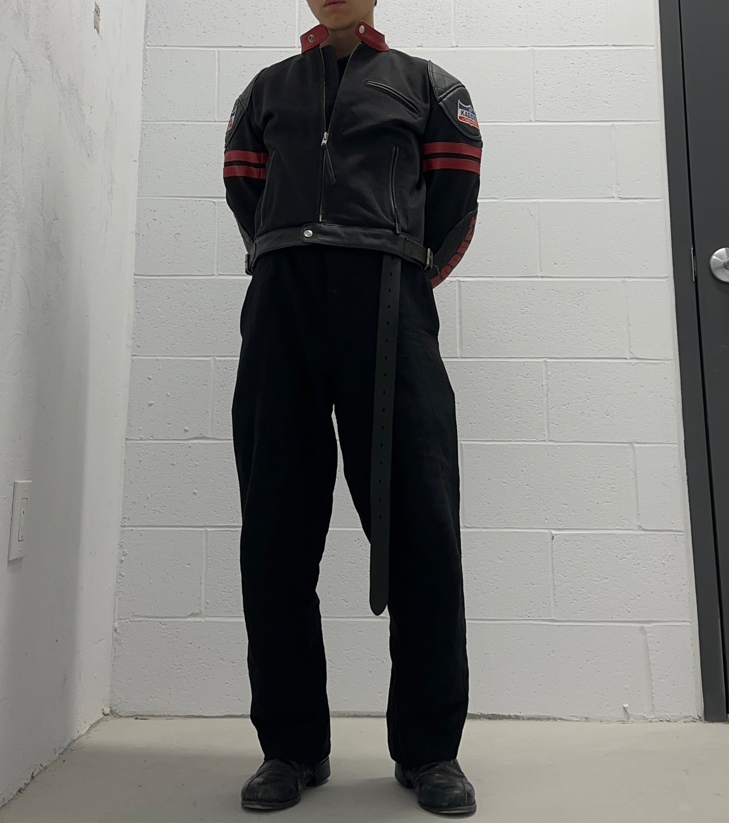 KADOYA K’s Leather Early 00s Cowhide Leather Padded Motorcycle Racing Jacket