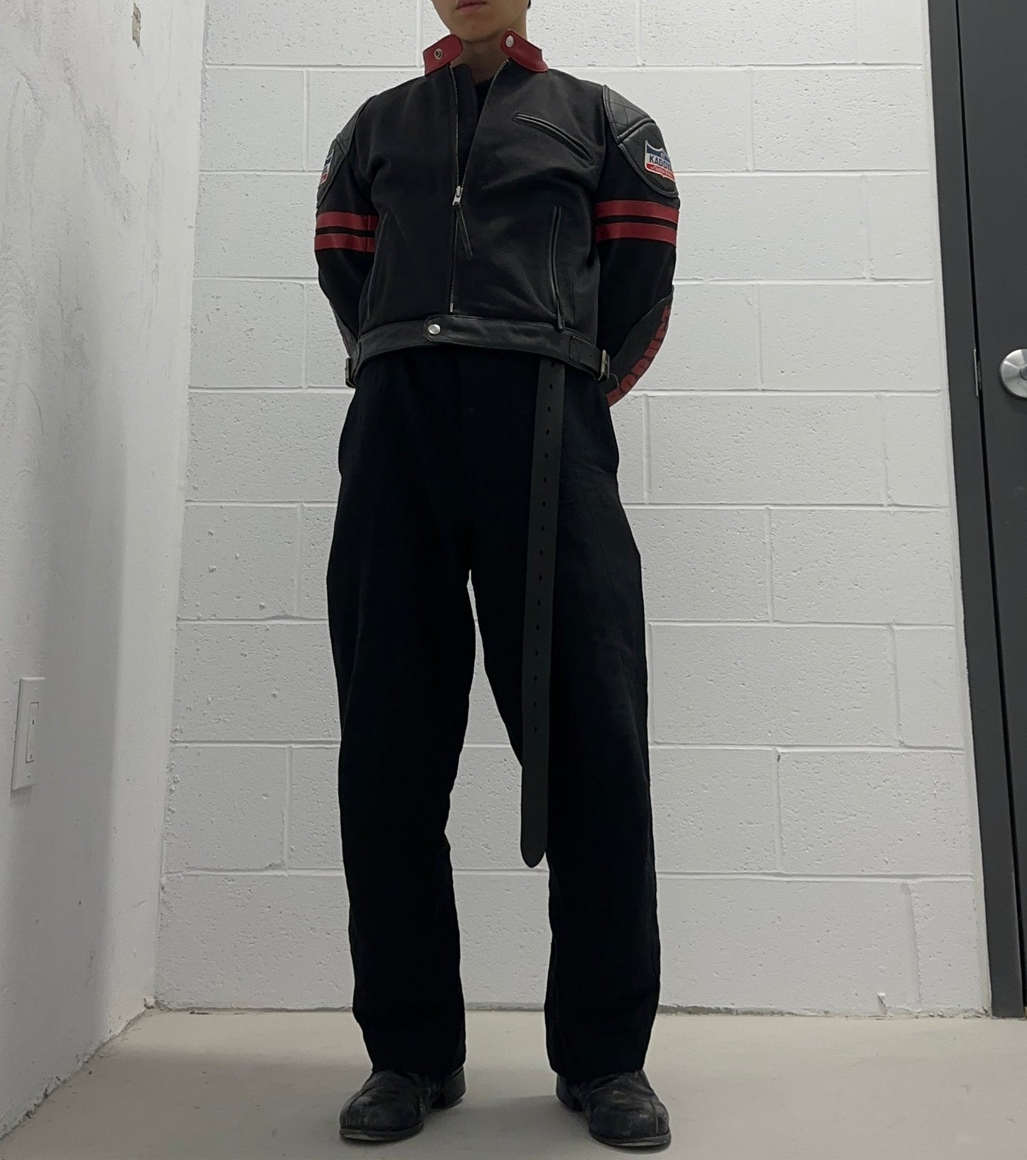 KADOYA K’s Leather Early 00s Cowhide Leather Padded Motorcycle Racing Jacket