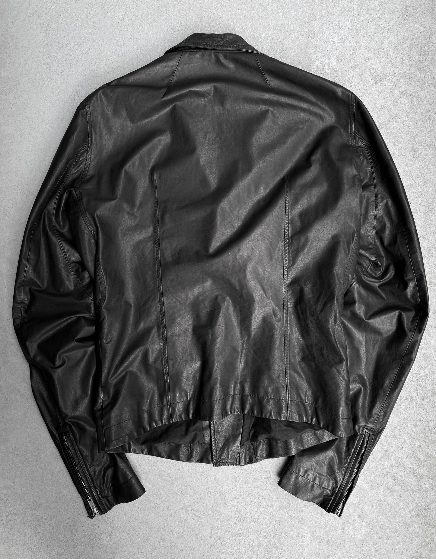 Rick Owens SS12 “NASKA” Calfskin Leather ‘Stooges’ Biker Jacket