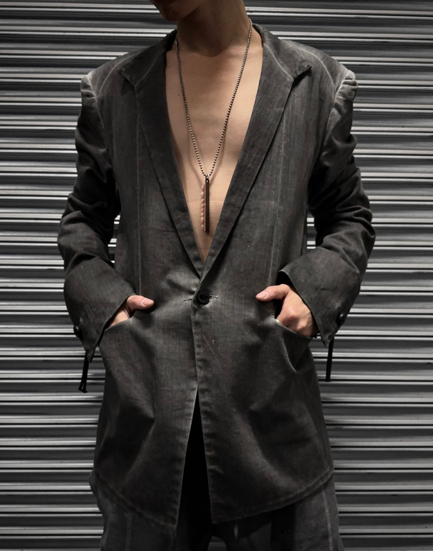 Boris Bidjan Saberi SS12 ‘SUIT3-F1939’ Cold-dyed One Button Blazer