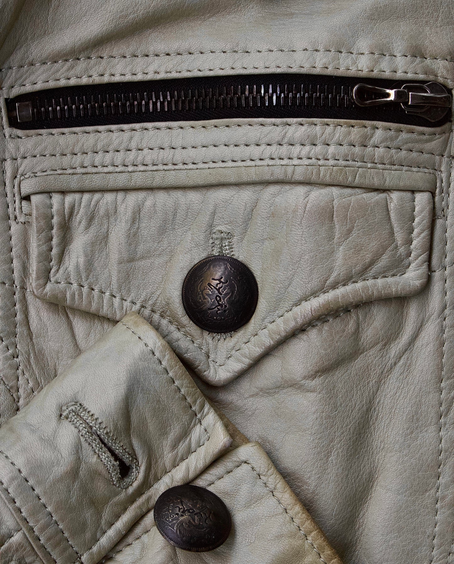 Kyoji Murayama Early 00s Wrinkle Leather Rider Jacket