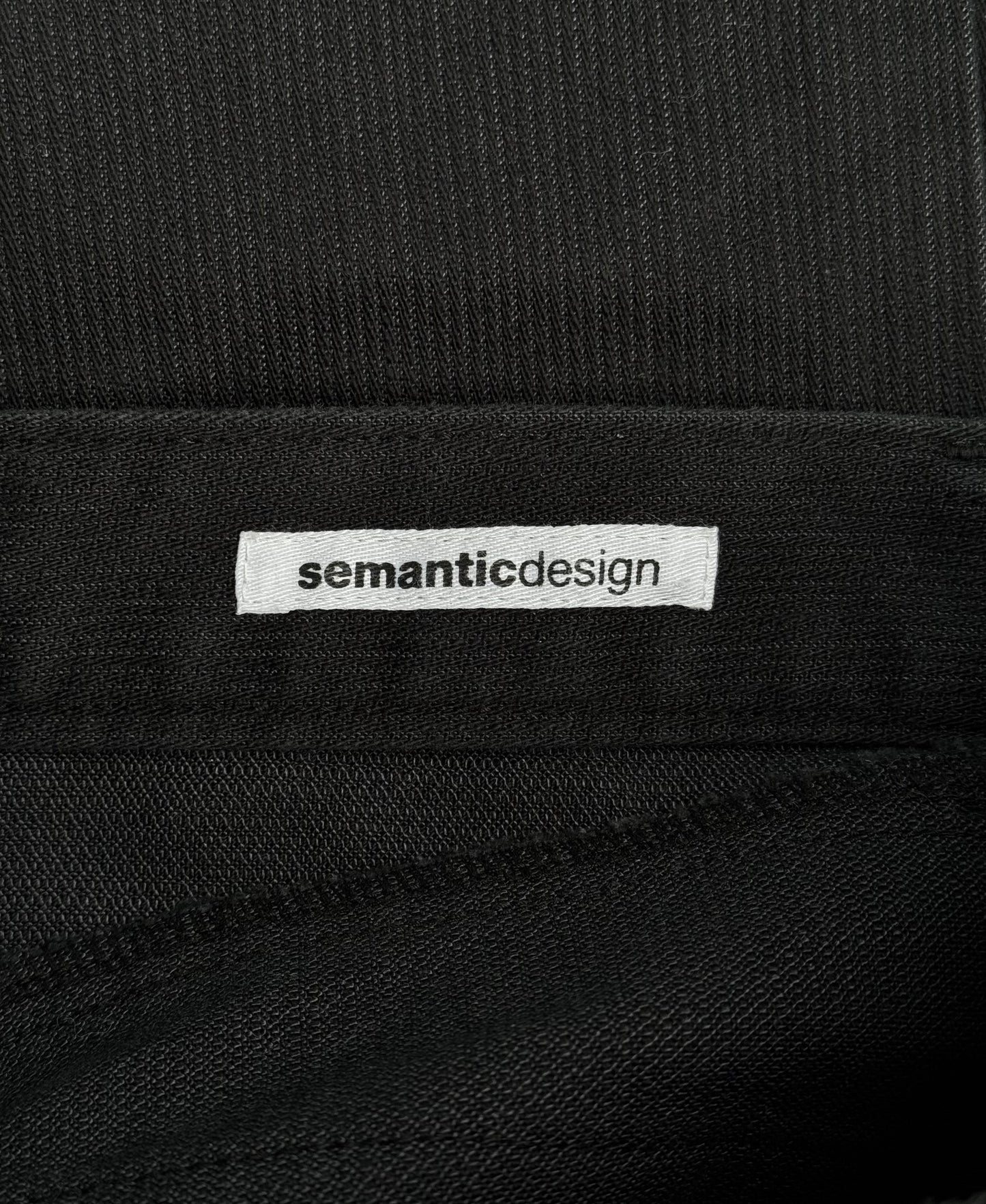 SemanticDesign Early 00s Washed Black Bootcut Flare Denim