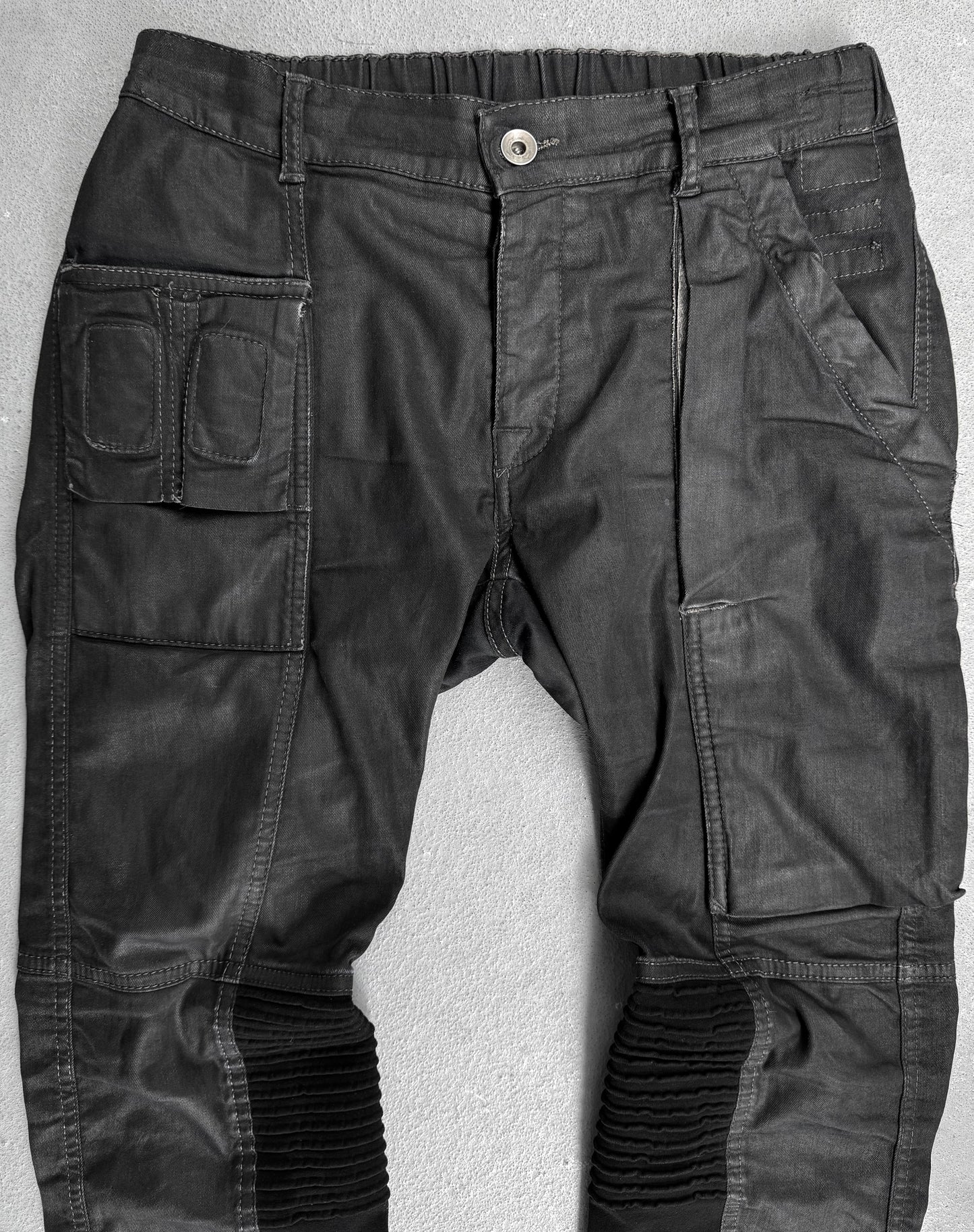 Rick Owens DRKSHDW SS14 “VICIOUS” Waxed Memphis Pants
