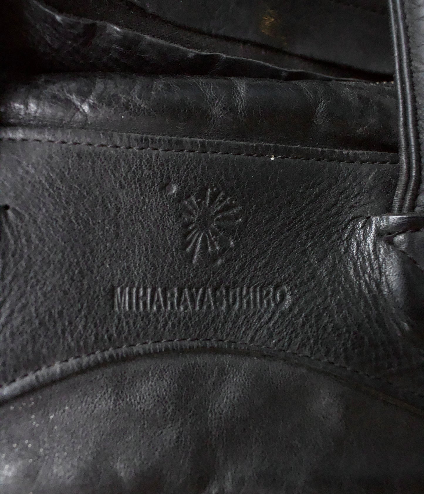 MiharaYasuhiro x Jas M.B SS09 Detachable Double-zip Crush Cowhide Leather Handbag