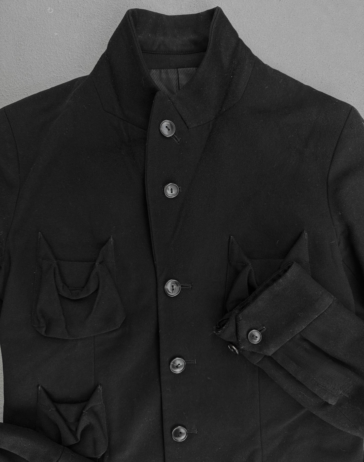 Number (N)ine Wool AW06 "NOIR" Four Leaf Clover Patch Pocket Blazer