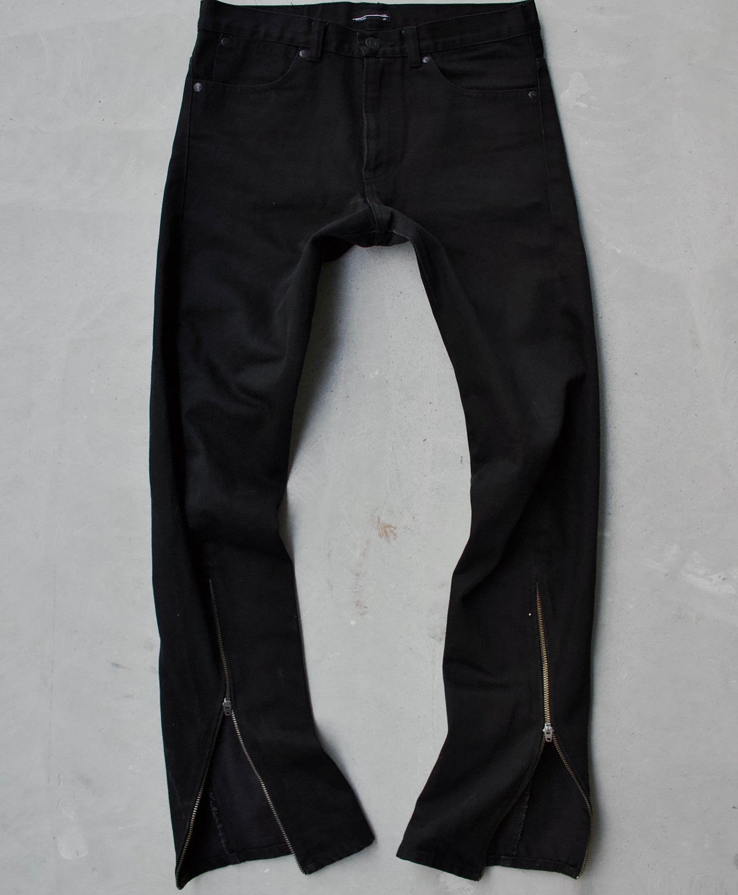 Lad Musician AW09 Flare Zip Denim