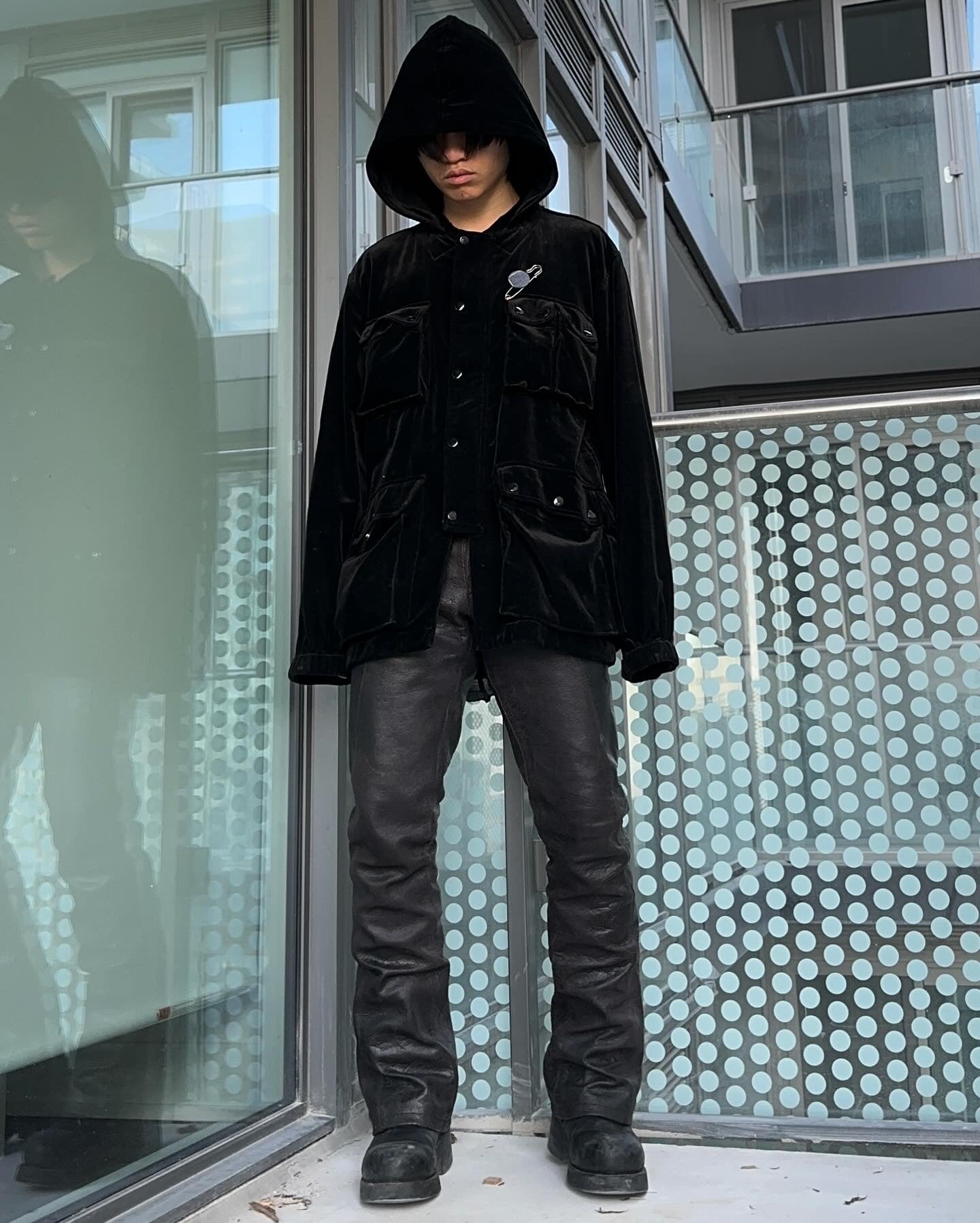 UNDERCOVER AW02 “Witch’s Cell Division” Velvet M-65 Cargo Jacket