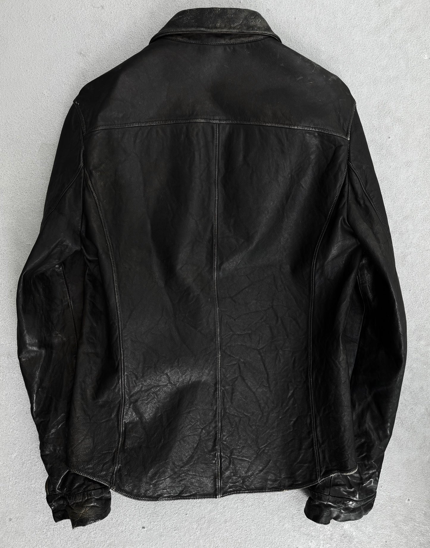 Carpe Diem Early 00s Full-grain Horse Leather Jacket