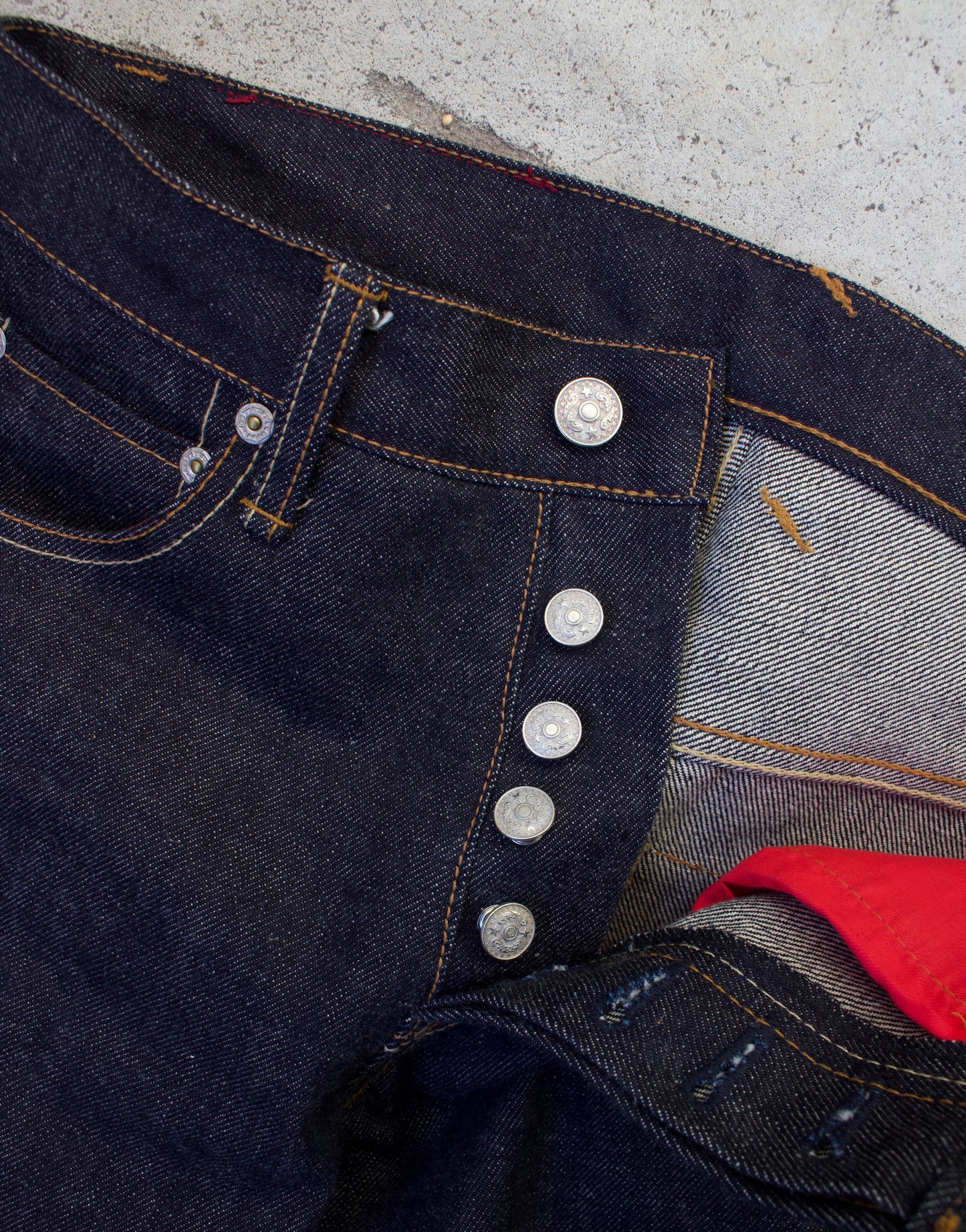Yuji Yamada 00s ‘FURNISHING’ Raw Indigo Bootcut Denim