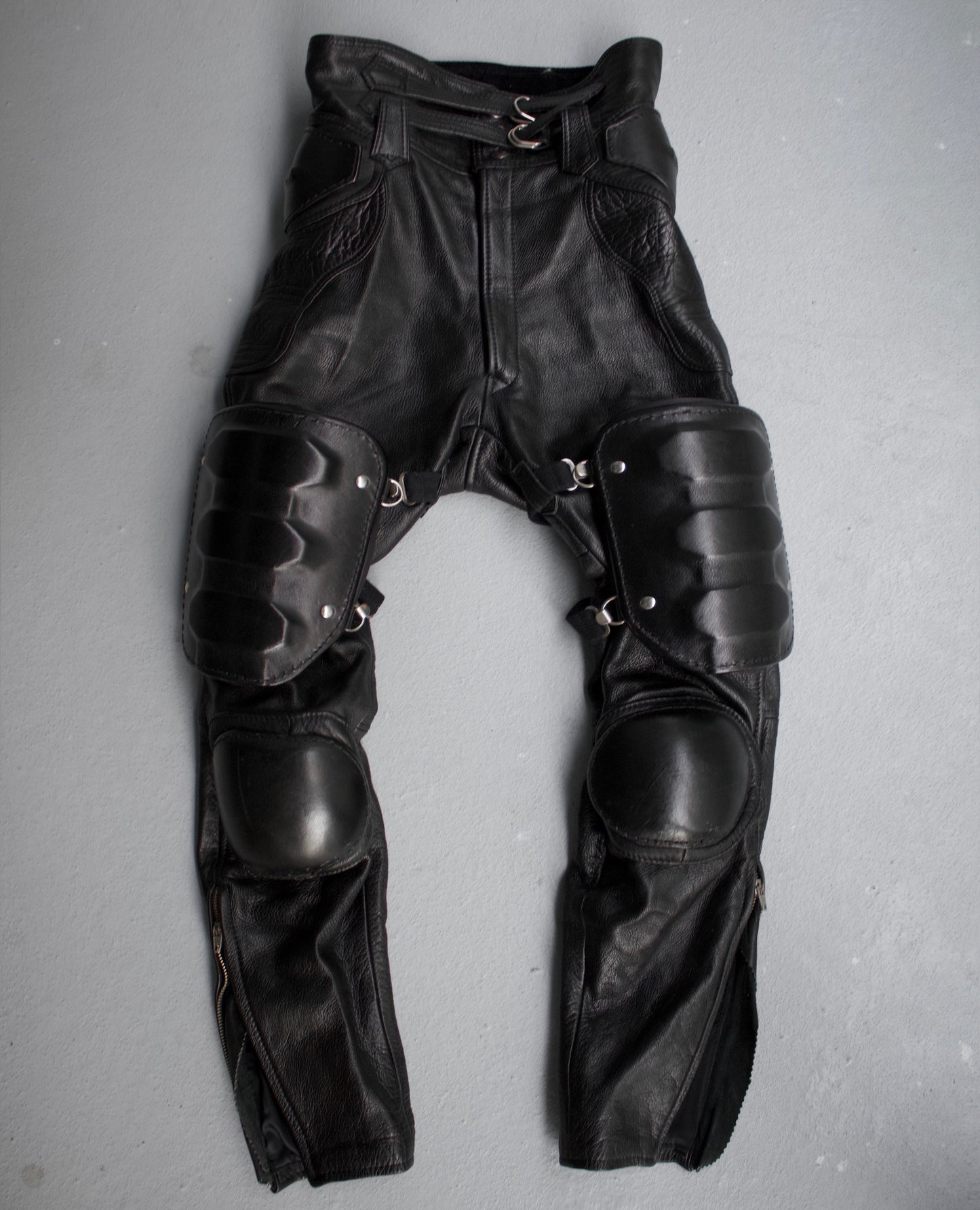 KADOYA Early 00s Padded Cowhide Motocycle Pants
