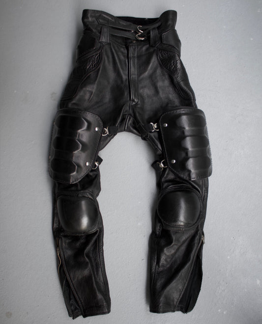 KADOYA Early 00s Padded Cowhide Motocycle Pants