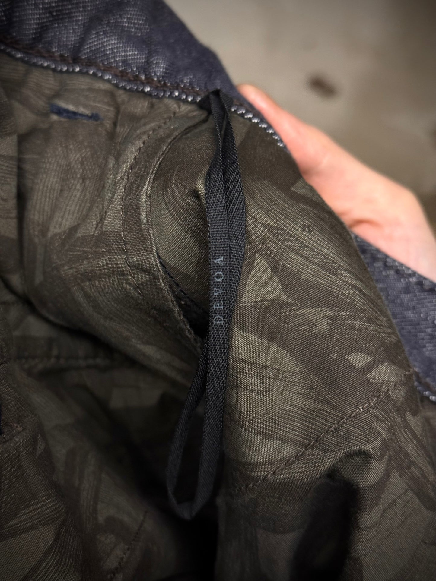 DEVOA 2010s Indigo Chain Seam J-Cut Selvedge Denim detail | DRIEW GARMENTS