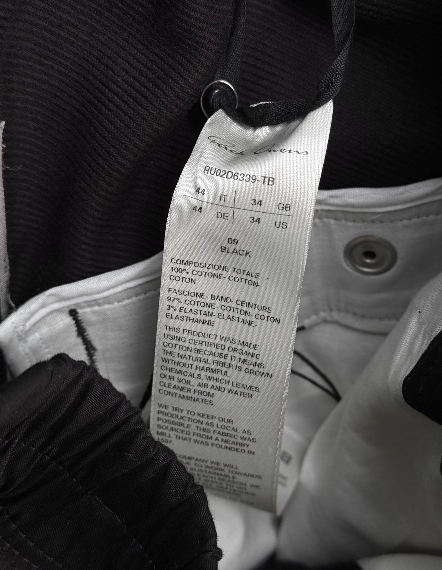 Rick Owens AW24 “PORTERVILLE” Heavy Cotton-twill Jumbo Leg ‘Bela’ Cargo Pants