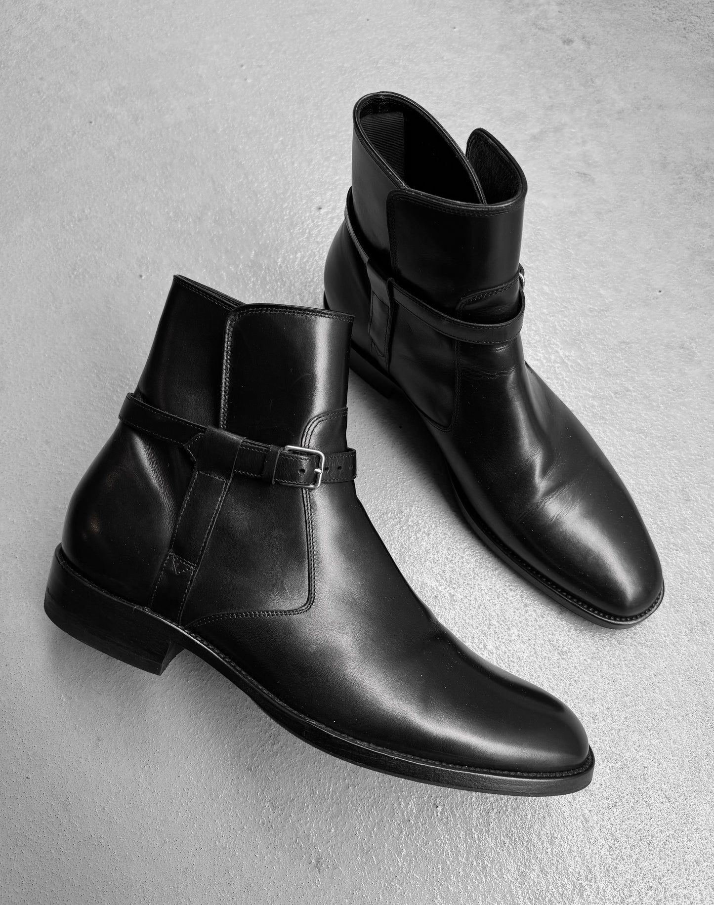 Saint Laurent Paris AW14 Leather 30mm ‘Jodhphur’ Buckle Boots