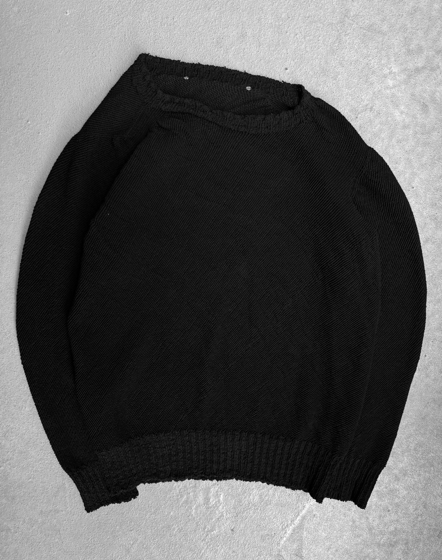 Carol Christian Poell ‘KM/2629-IN PENTASIR’ Seamless Round Neck Wool Knitted Sweater