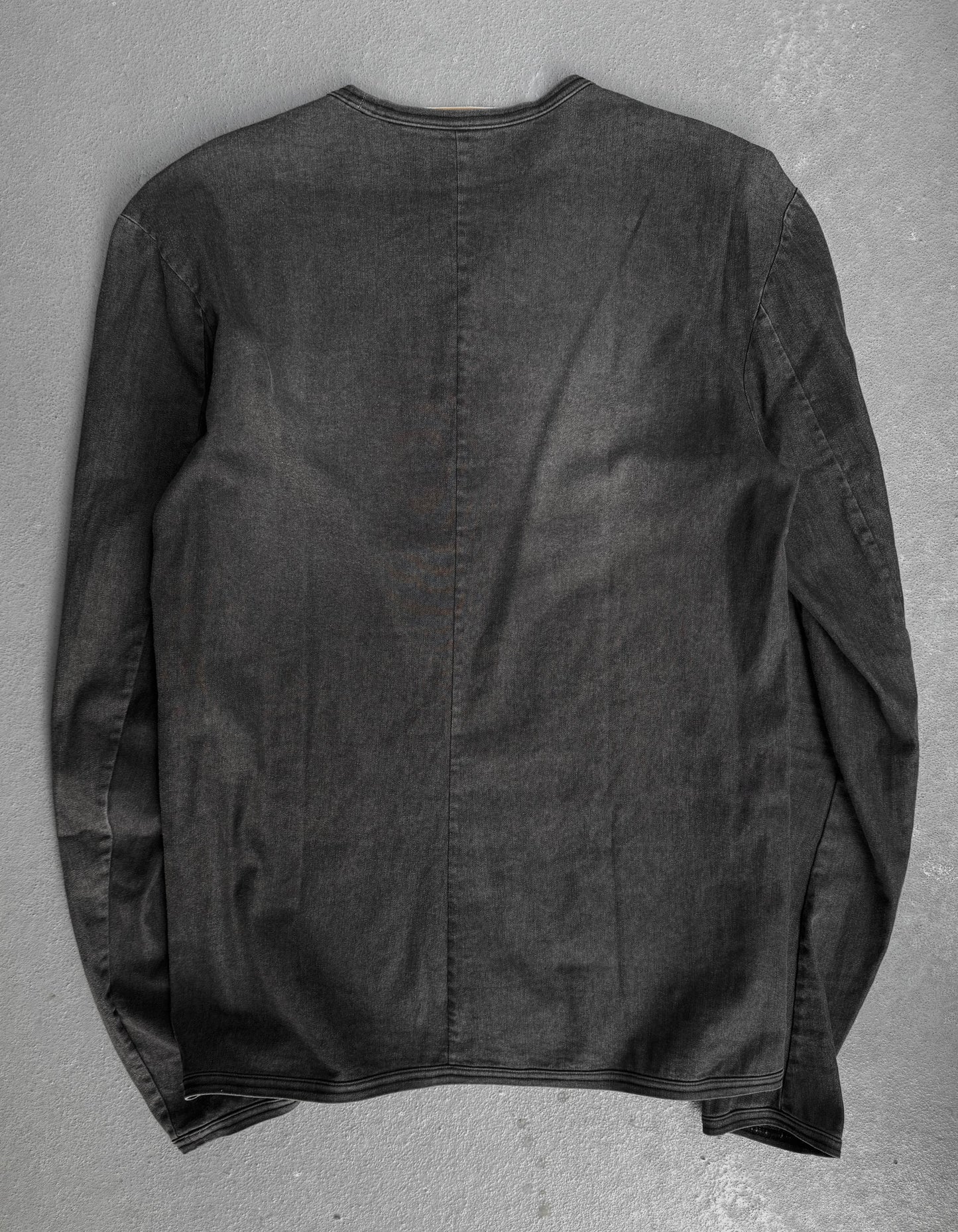 Carol Christian Poell SS01 'P01/0080' Acid Washed Crewneck Long-sleeves