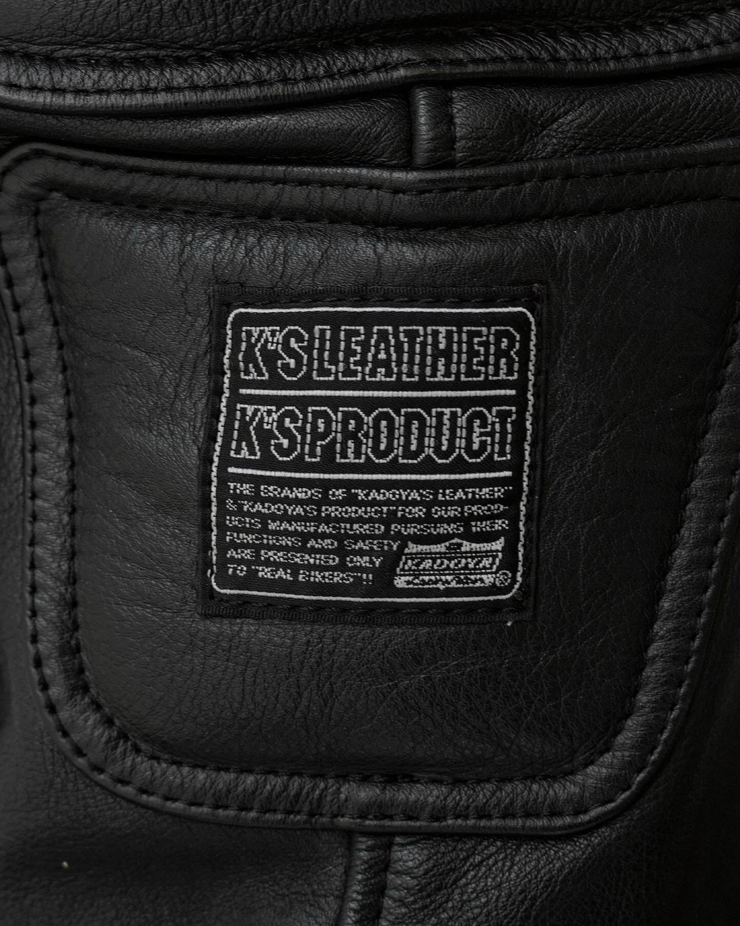 KADOYA K’s Leather Early 00s Padded Cowhide Leather Motorcycle Pants