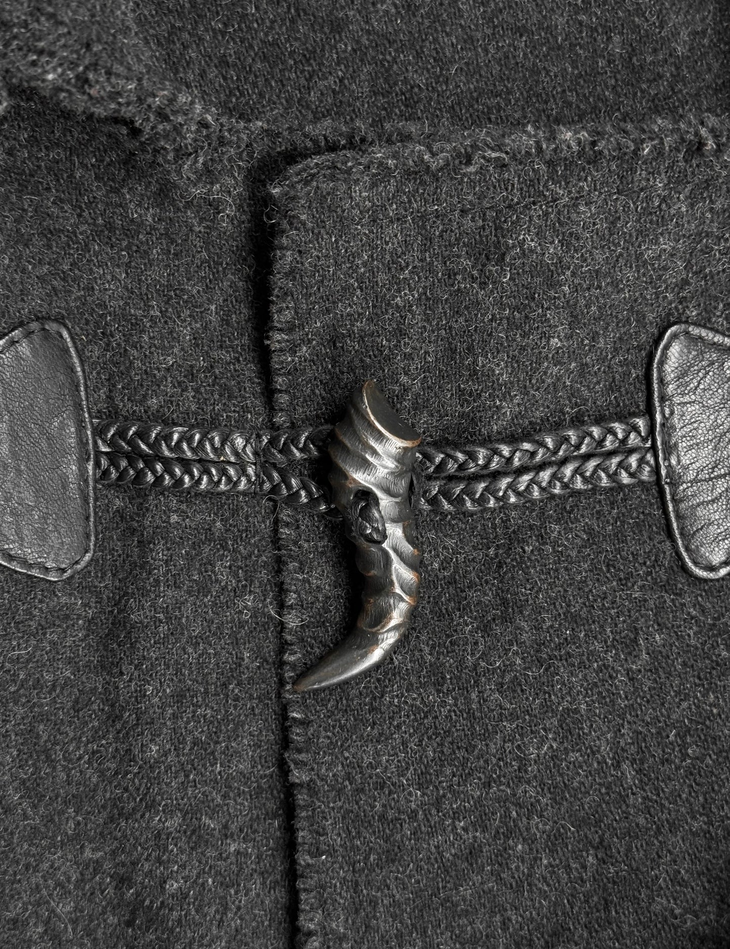 14thAddiction AW11 Angora Wool Horned Coat