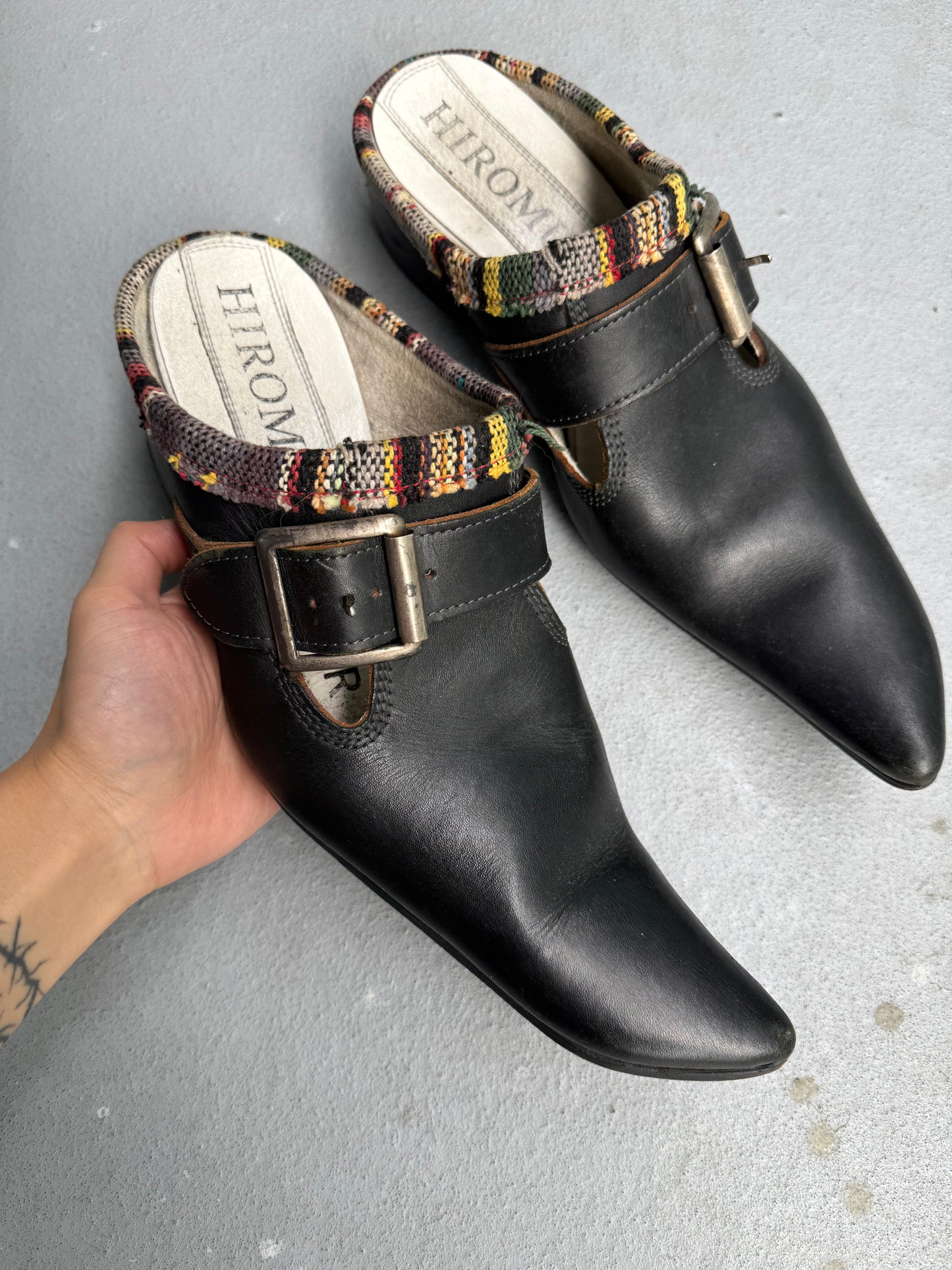 Hiromu Takahara Early 00s Buckle Strap Cowboy Mules