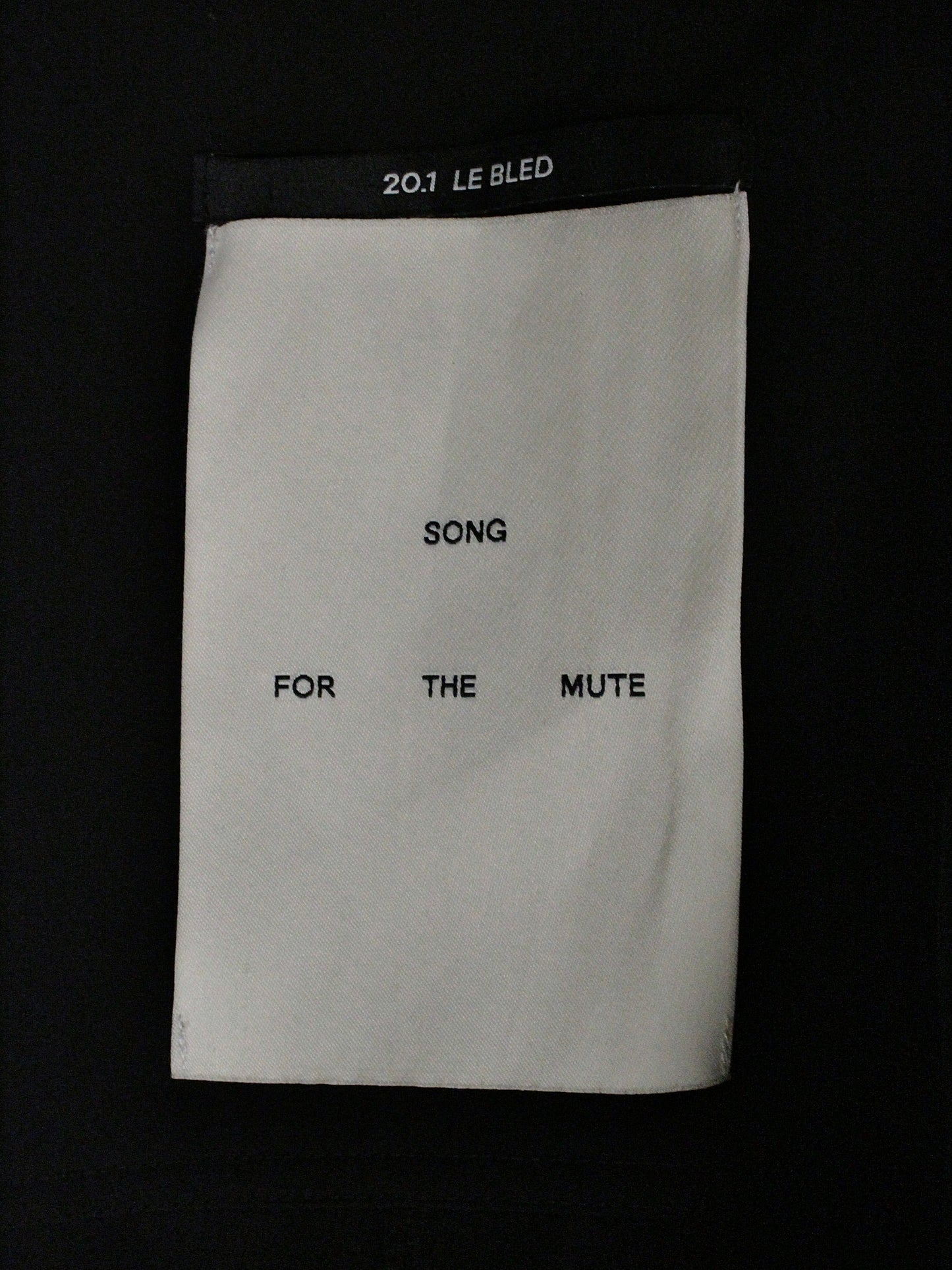 SONG FOR THE MUTE SS20 "20.1 LE BLED" Graphic Patch Oversized Chore Jacket