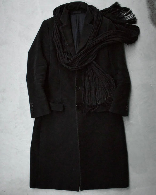 GIVENCHY by Riccardo Tisci AW11 Over-Dyed Moleskin Chester Coat