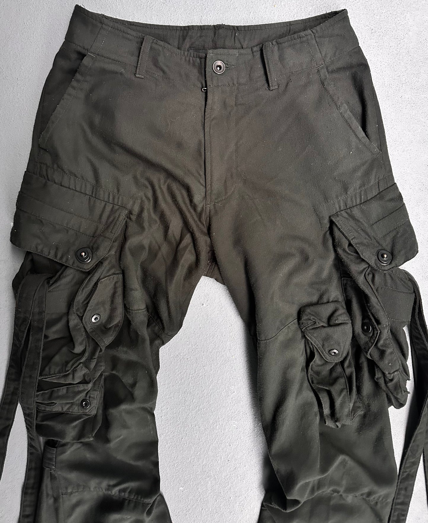 Julius_7 AW10-11 “goth_ik;” Shapeshifting Bondage Gas Mask Cargo Pants