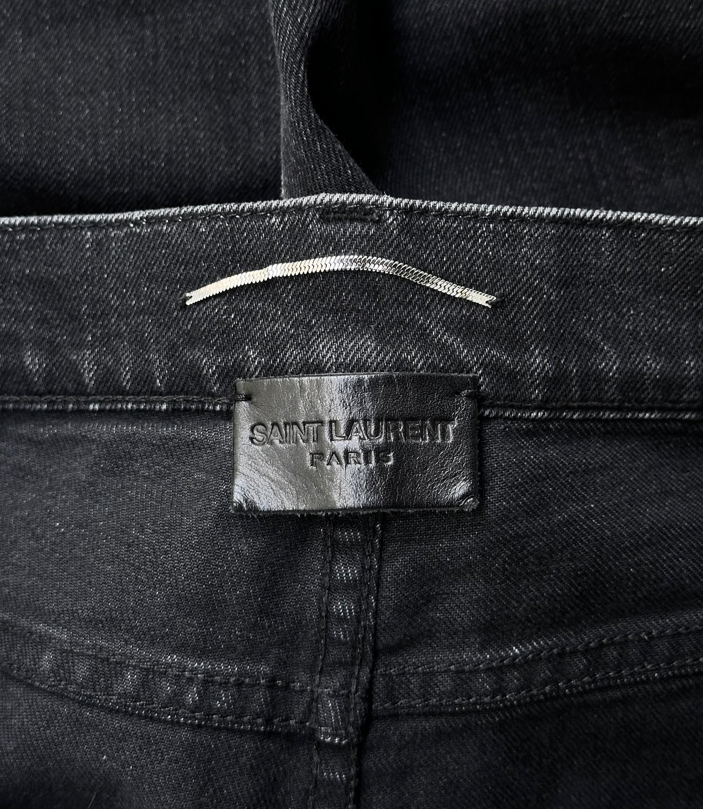 Saint Laurent Paris AW17 'D02' Grey Washed Skinny Denim