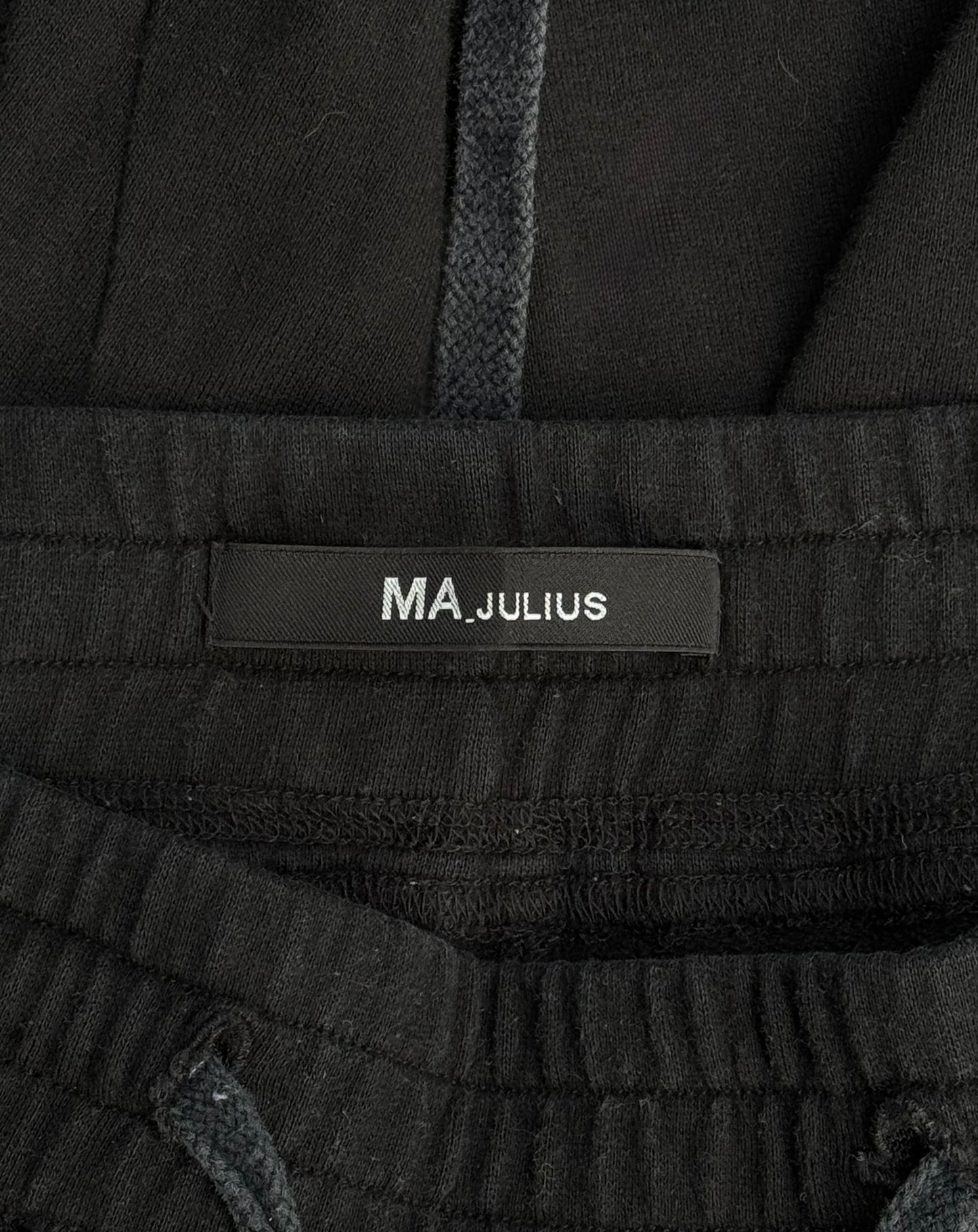 MA_Julius SS10 Raw Hem Cotton Spiral Cut Sweatpants