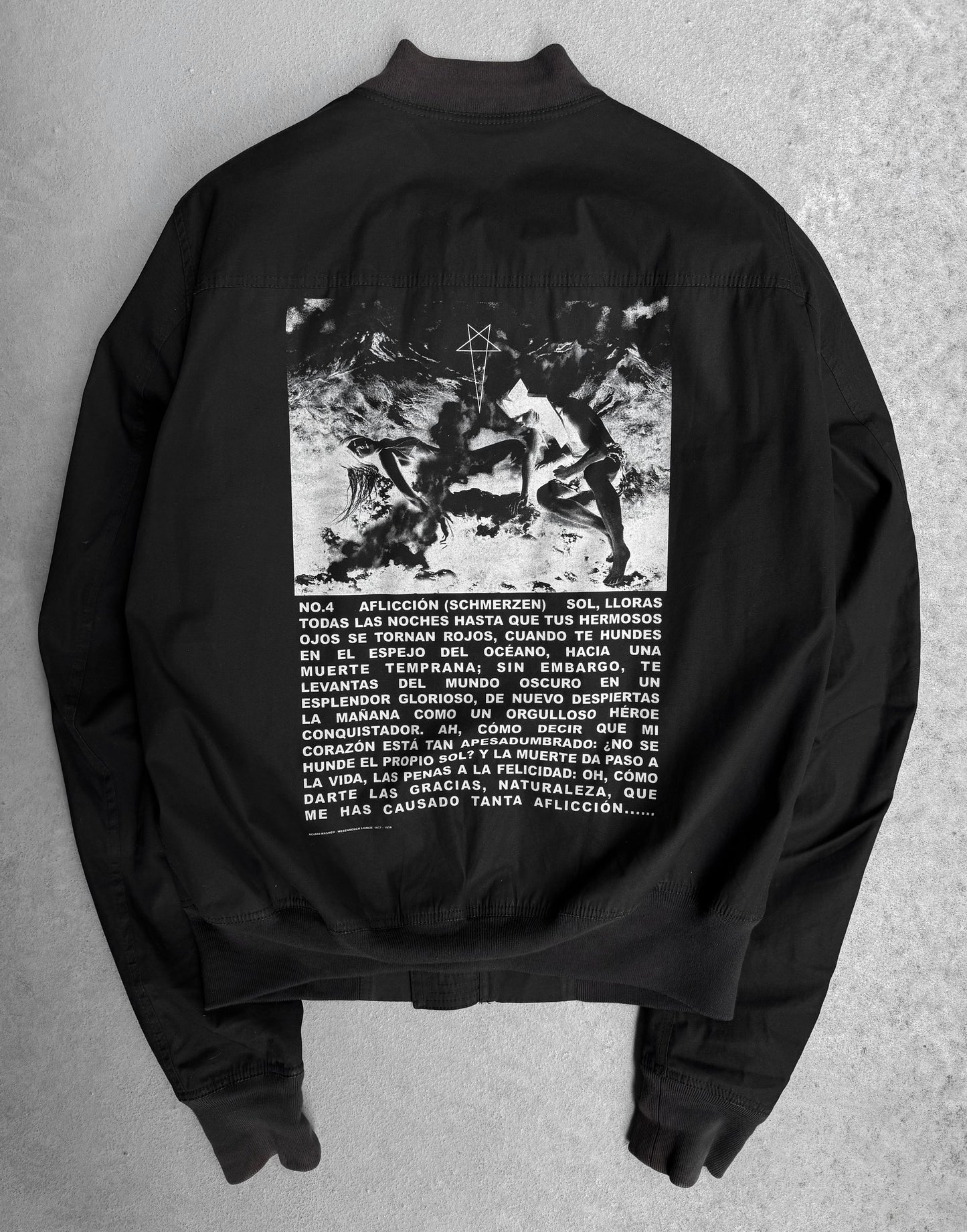 Rick Owens DRKSHDW SS20 “TECUATL” Richard Wagner’s Affliction MA-1 Bomber Jacket