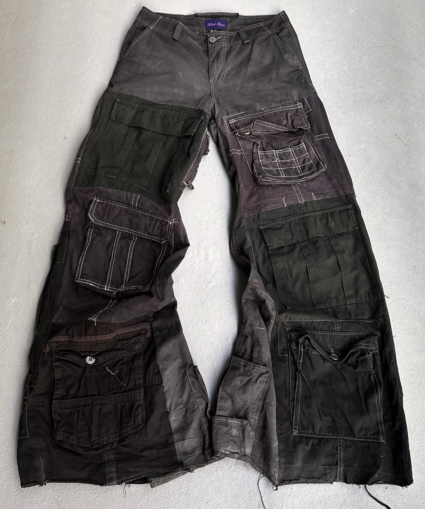 Hideki Ryuga SS24 “Fragment” Reconstructed Utility Cargo Pants