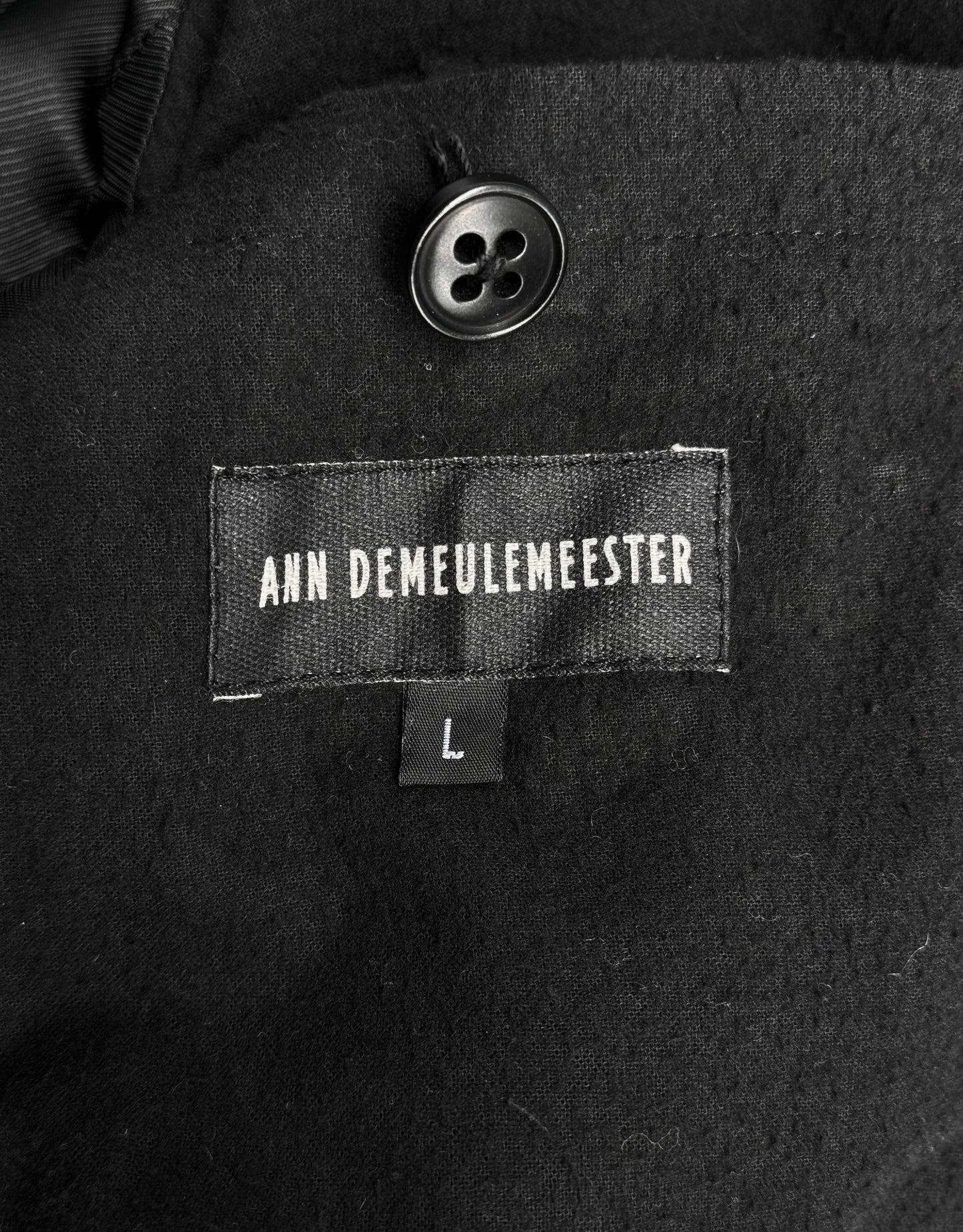Ann Demeulemeester AW06 Lambskin Leather Asymmetrical Rider Jacket