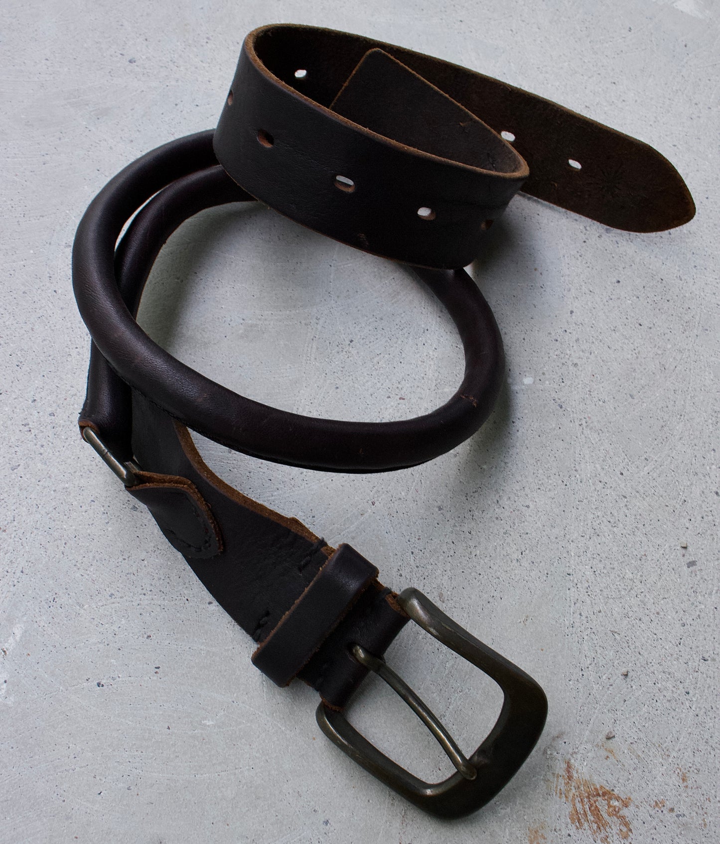 MiharaYasuhiro Early 00s “Bag Handle” Leather Belt
