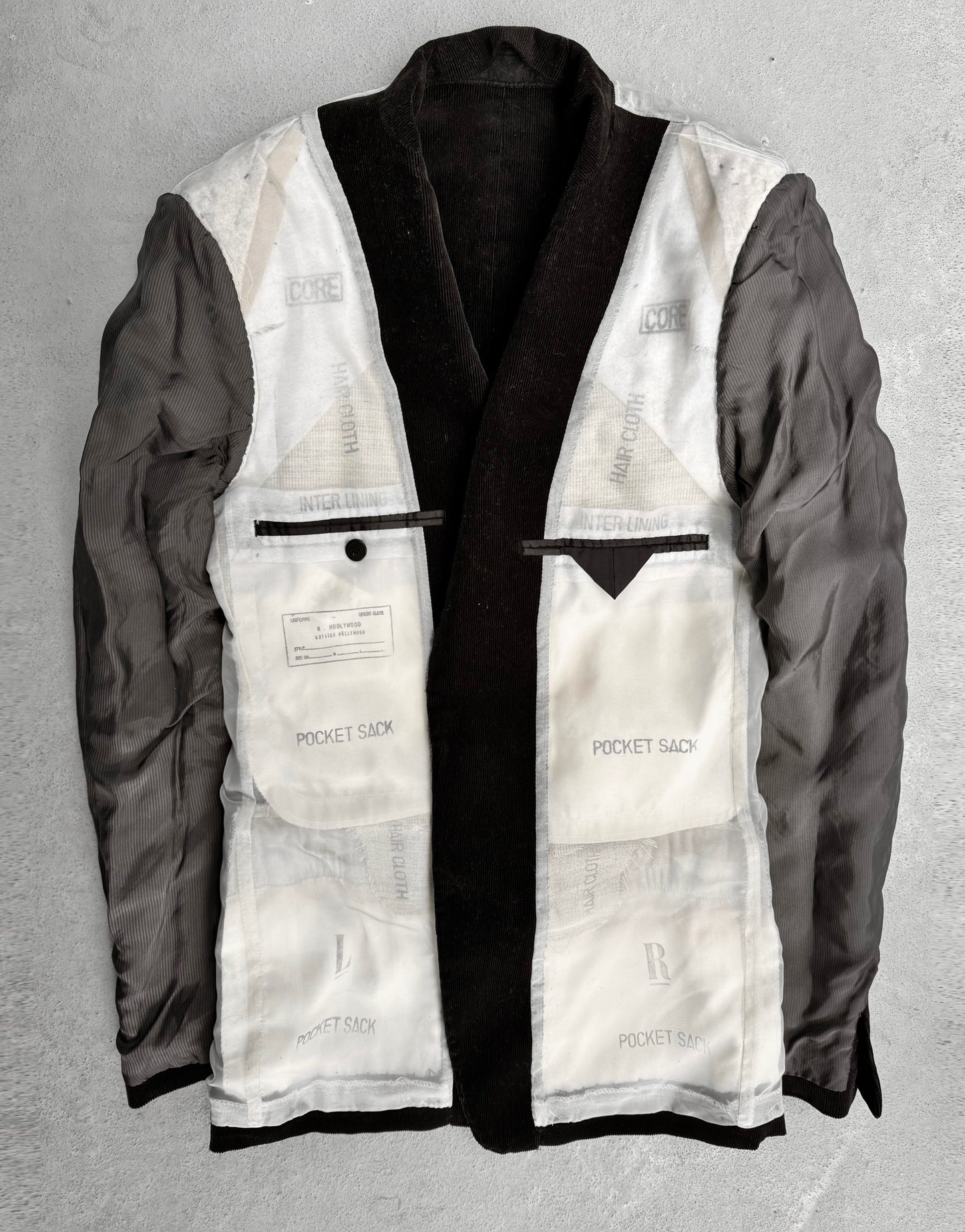 N.Hoolywood SS06 Reversible ‘Exposed’ Corduroy Blazer