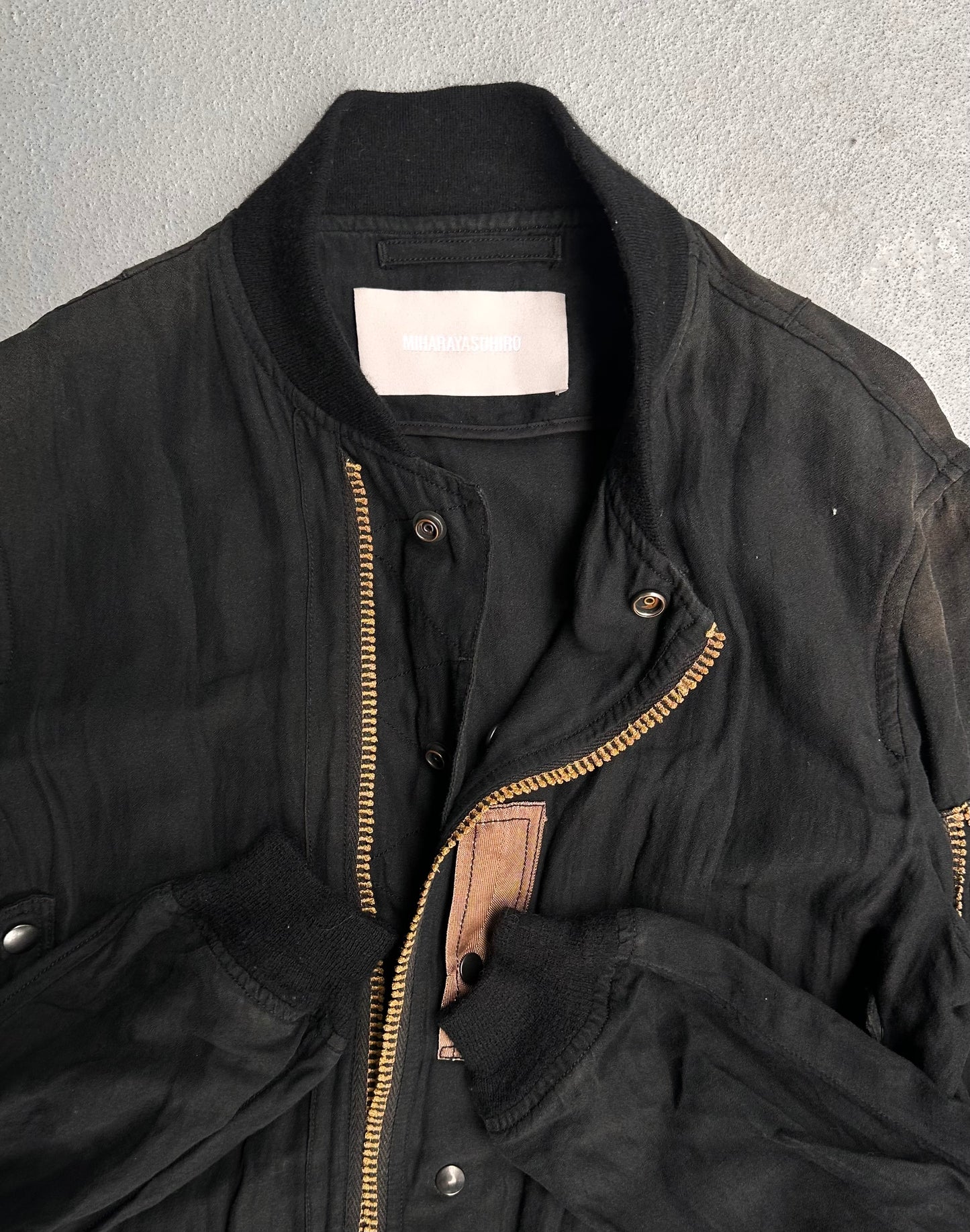 *SAMPLE* MiharaYasuhiro AW09 Linen-blend Bomber Jacket