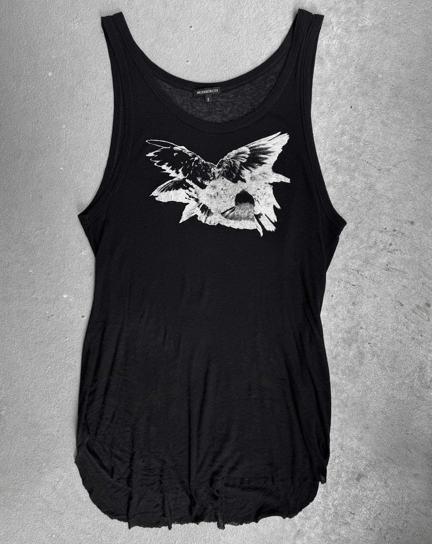 Ann Demeulemeester SS10 Hawk Printed Tank Top