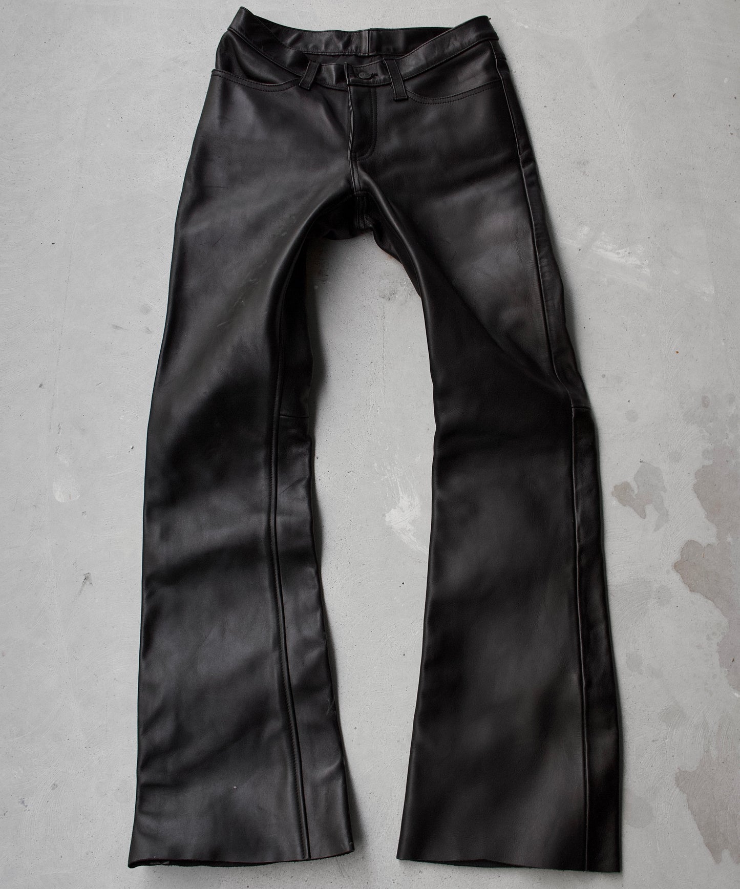 KADOYA K’s Leather 00s Bootcut Leather Motorcycle Pants
