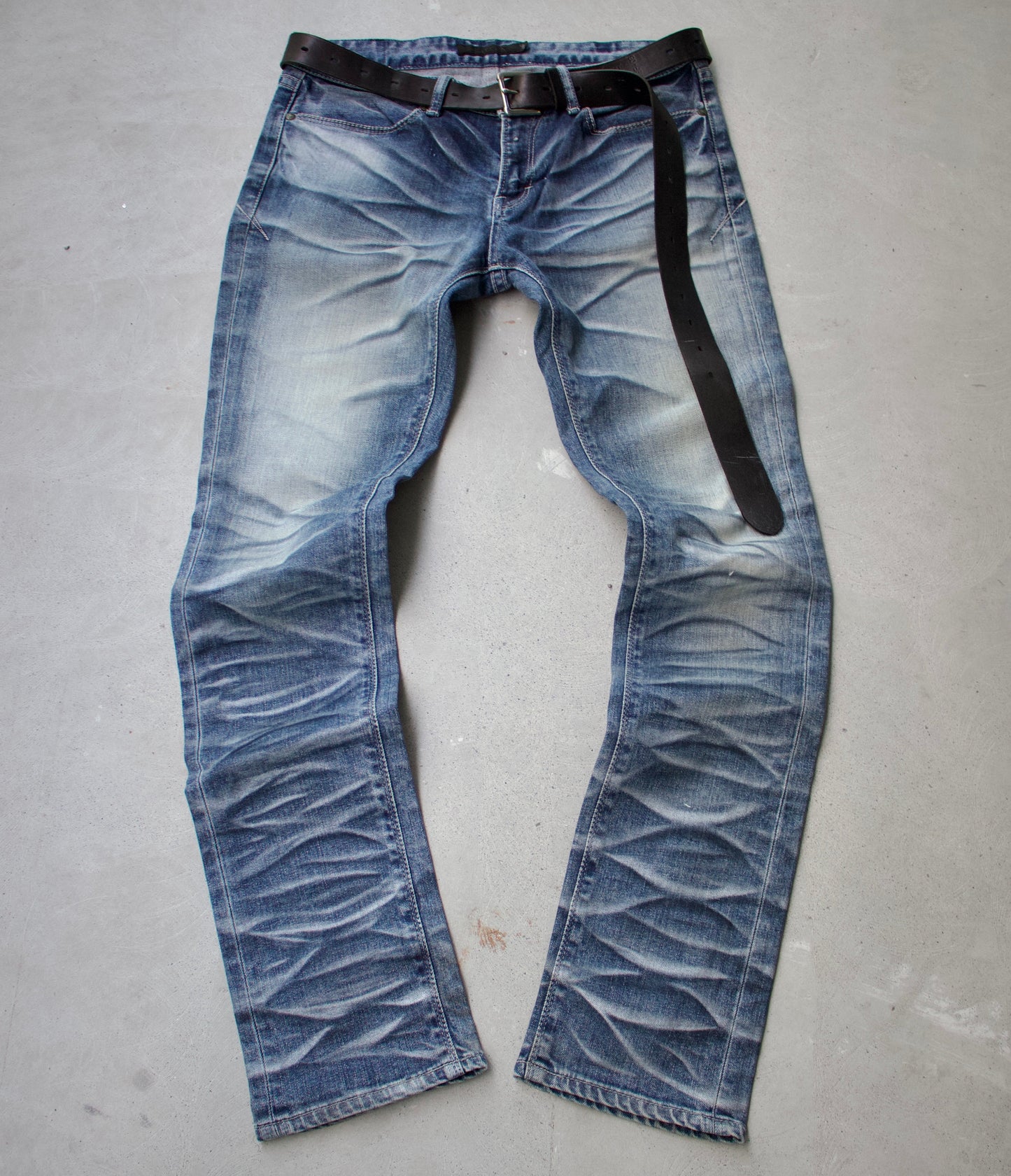 GOSTAR DE FUGA Ealry 00s Marble Claws Slim-fit Denim