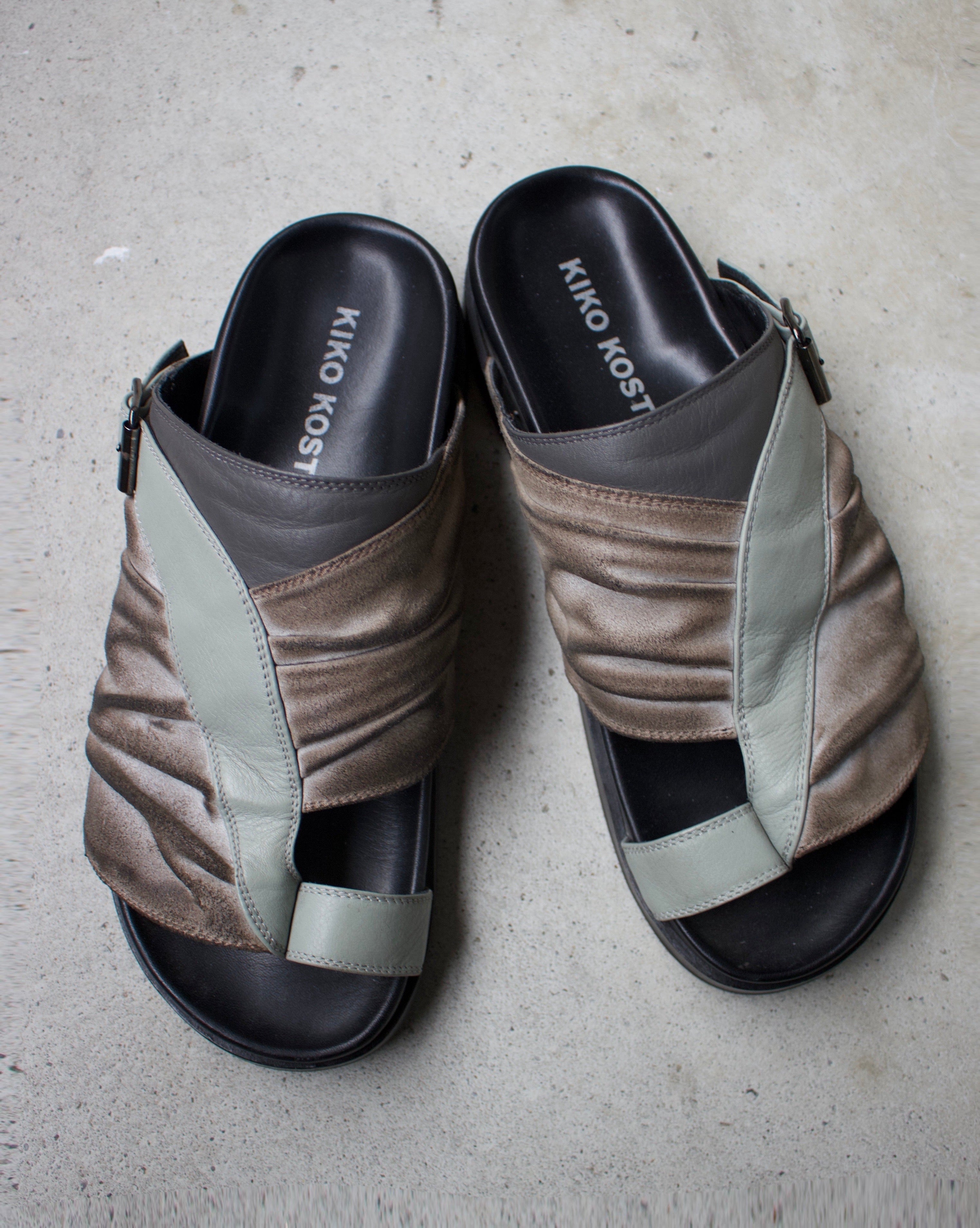Kiko Kostadinov AW22 'Valakas' Leather Sandal Slides – DRIEW